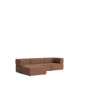 Stretch 4 Seater Chaise Sofa - Fleck Rust