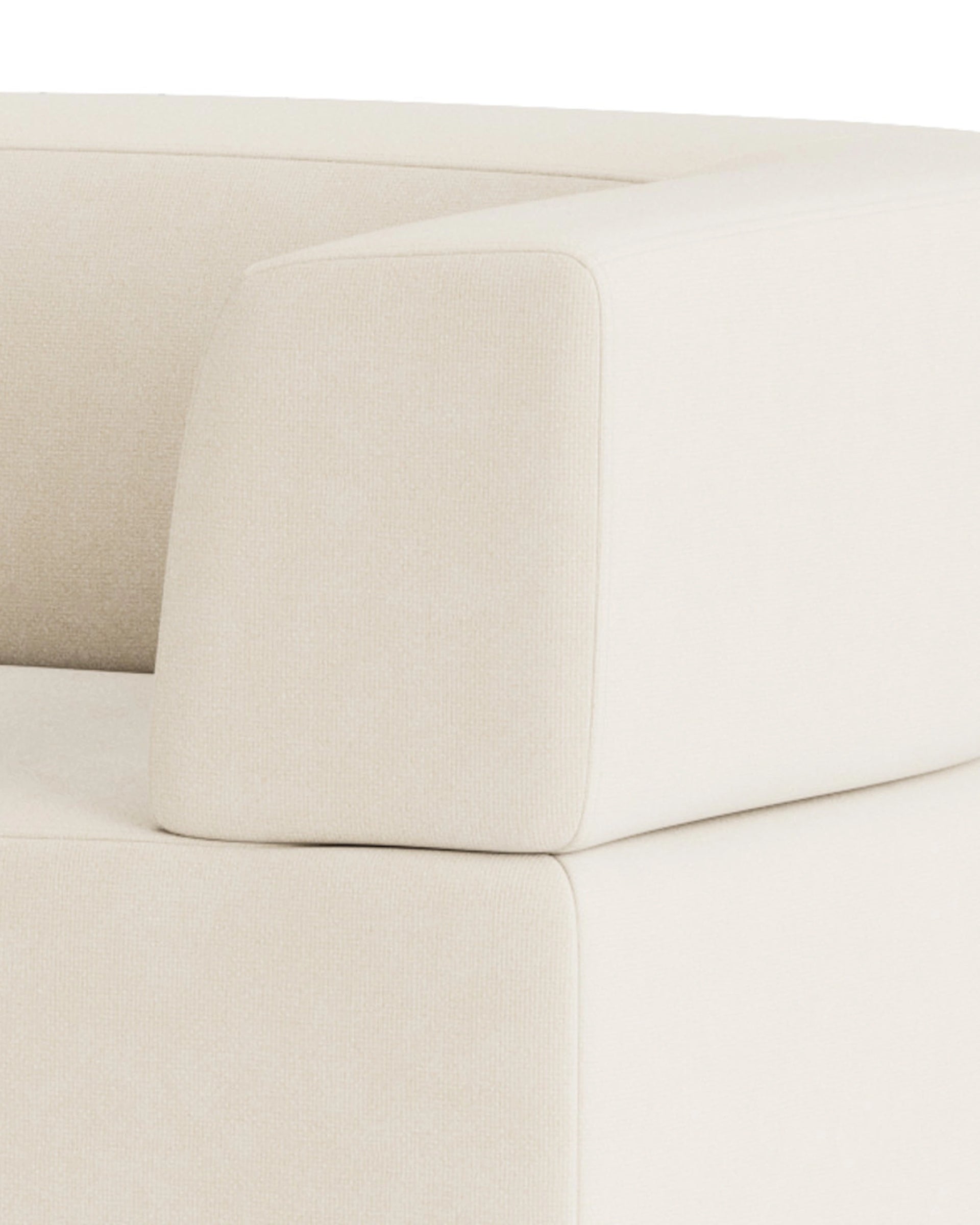 Stretch 4 Seater Chaise Sofa - Fossil Vanilla