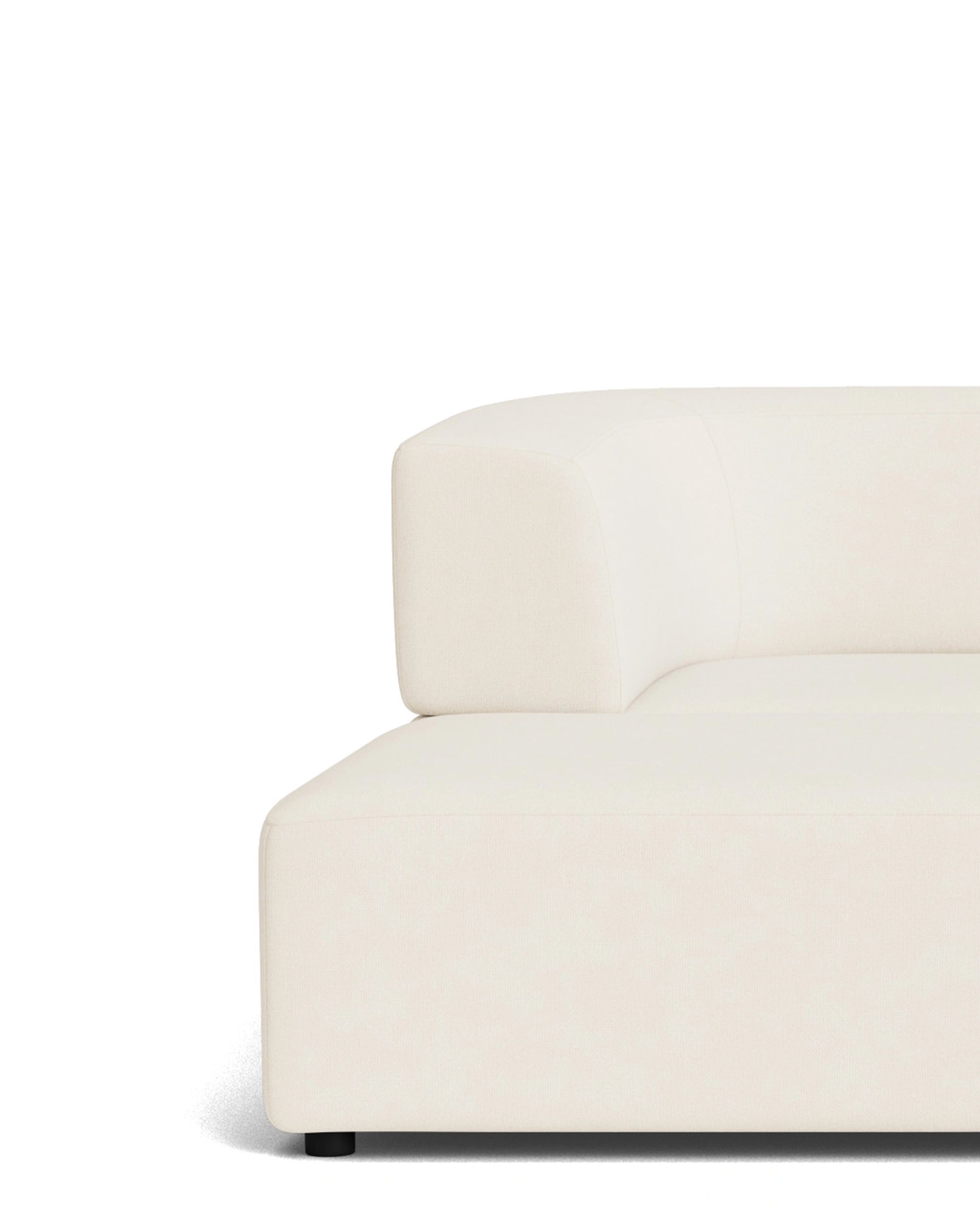 Stretch 4 Seater Chaise Sofa - Fossil Vanilla