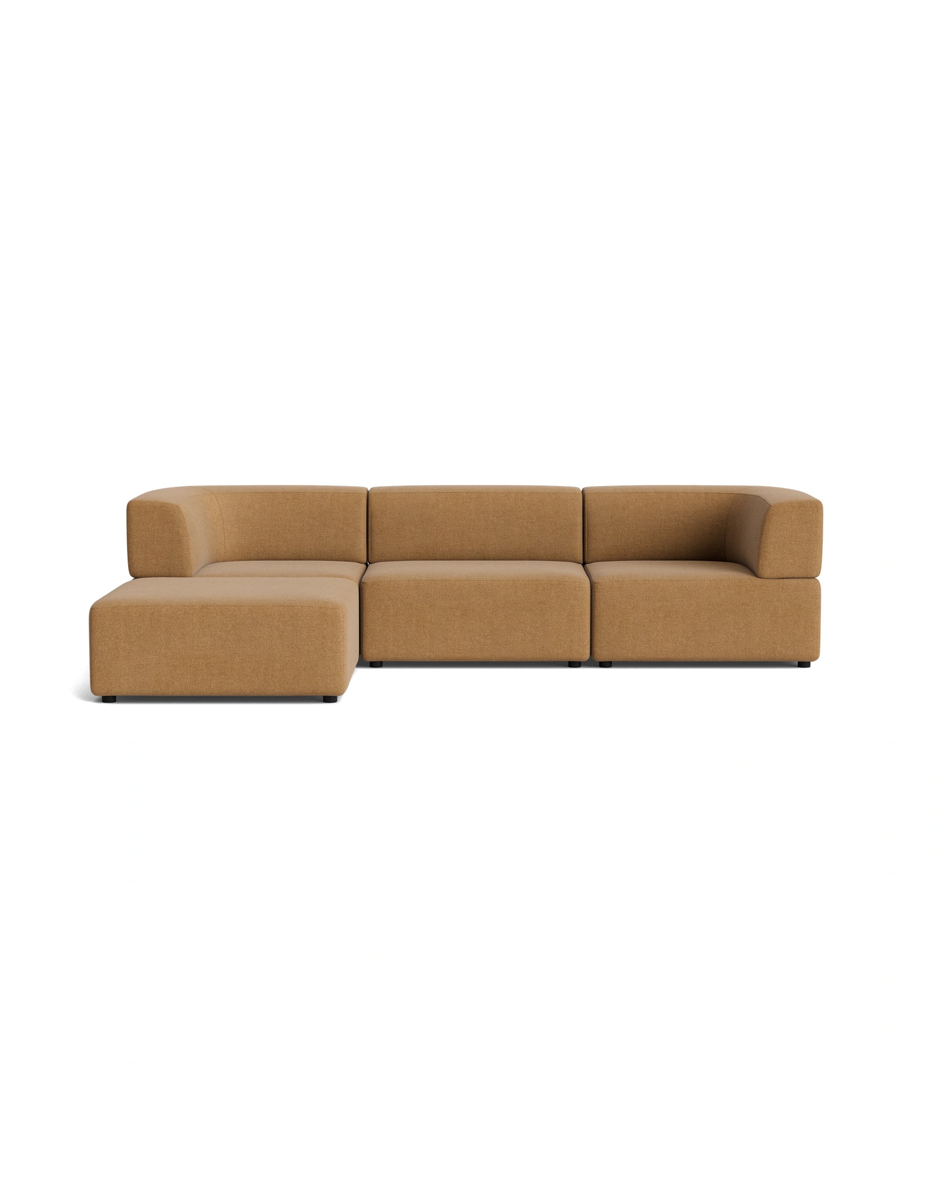 Stretch 4 Seater Chaise Sofa - Fossil Fawn