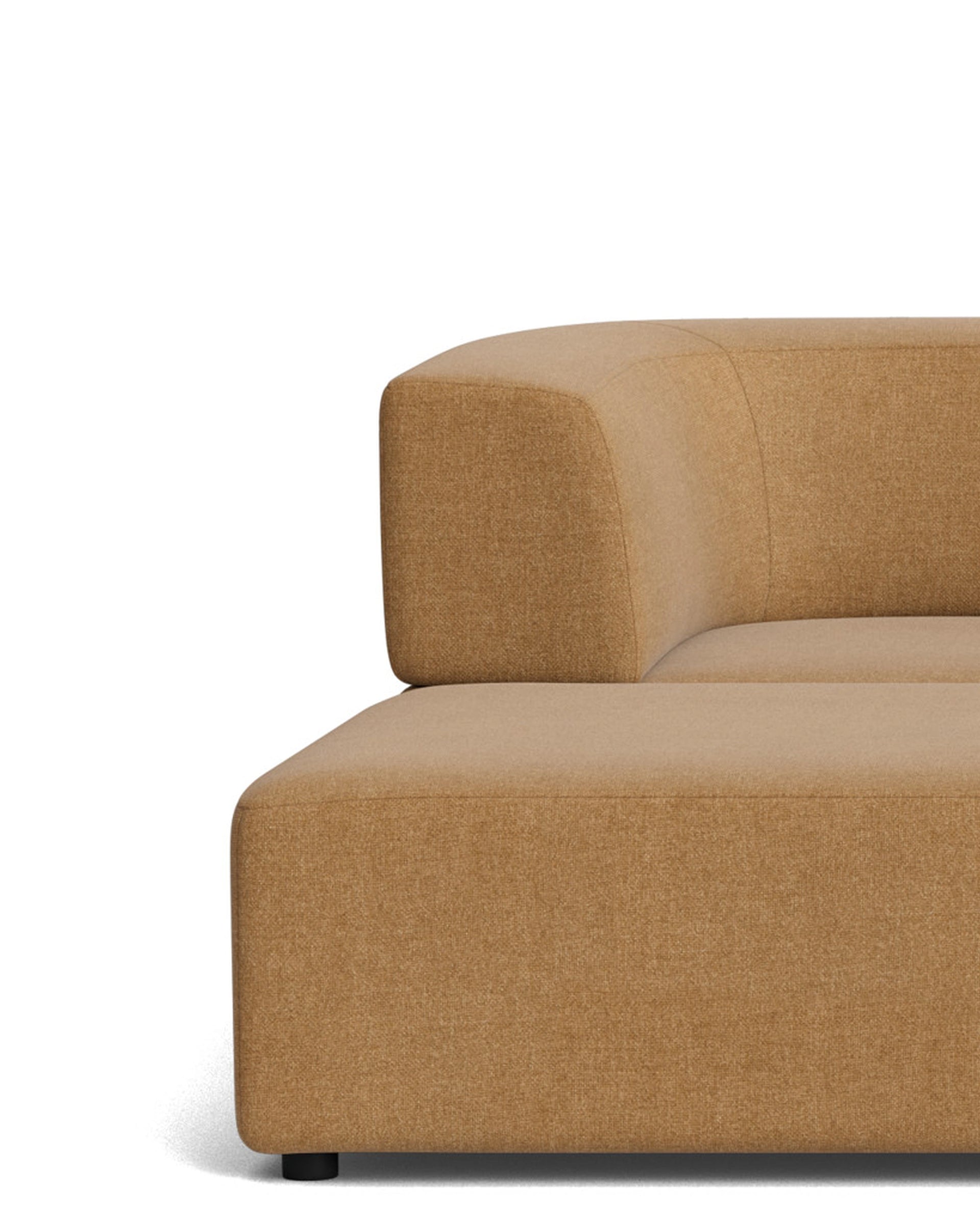 Stretch 4 Seater Chaise Sofa - Fossil Fawn