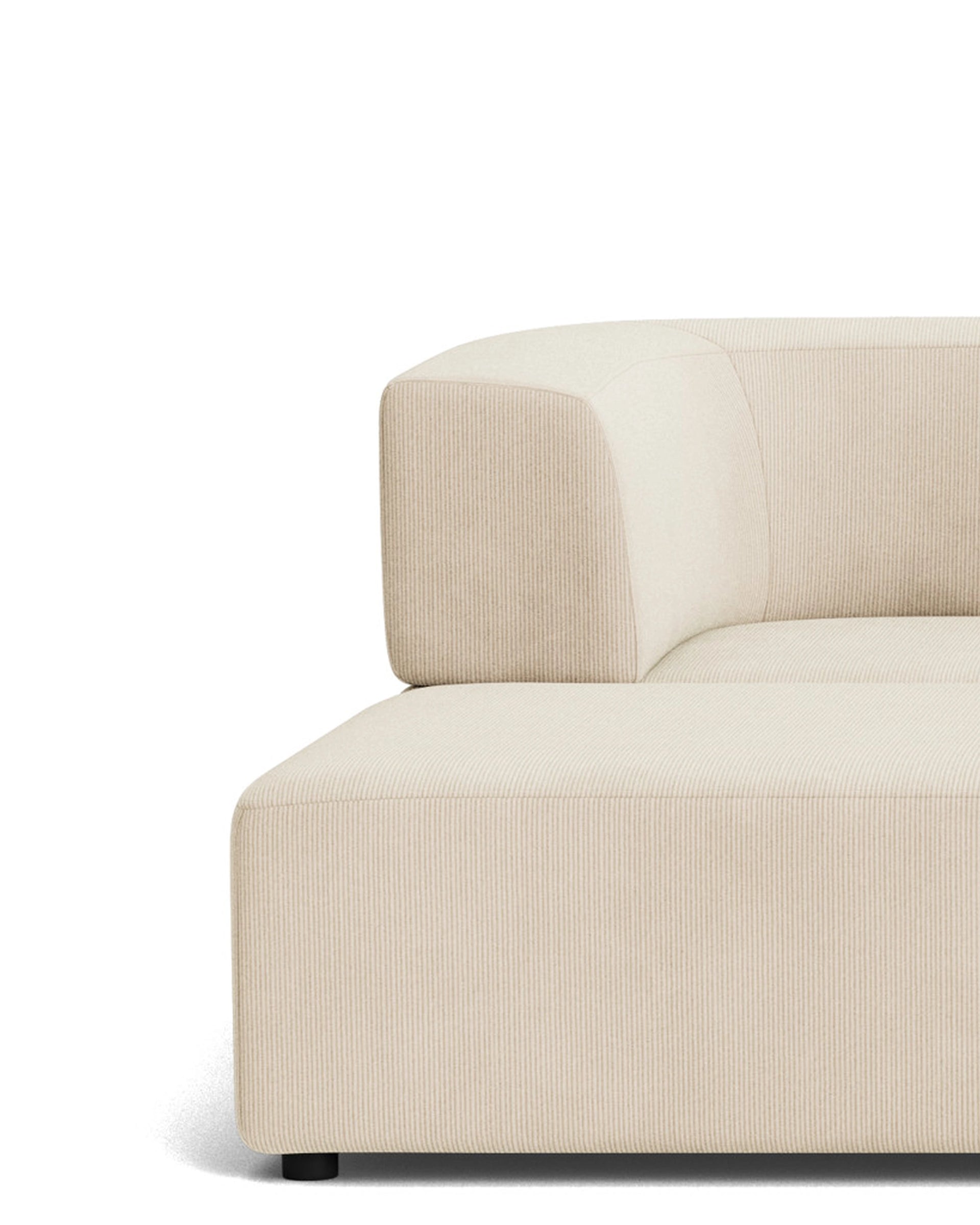 Stretch 4 Seater Chaise Sofa - Corduroy Mist