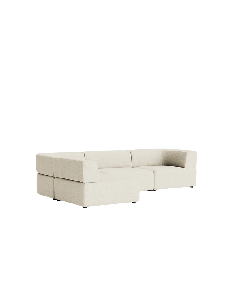 Stretch 4 Seater Open Chaise Sofa - Copenhagen Grey