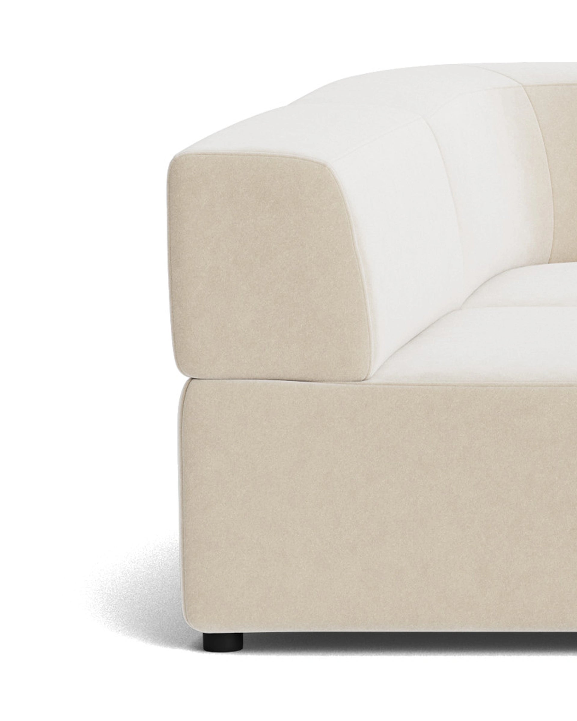 Stretch 4 Seater Open Chaise Sofa - Eden Ecru