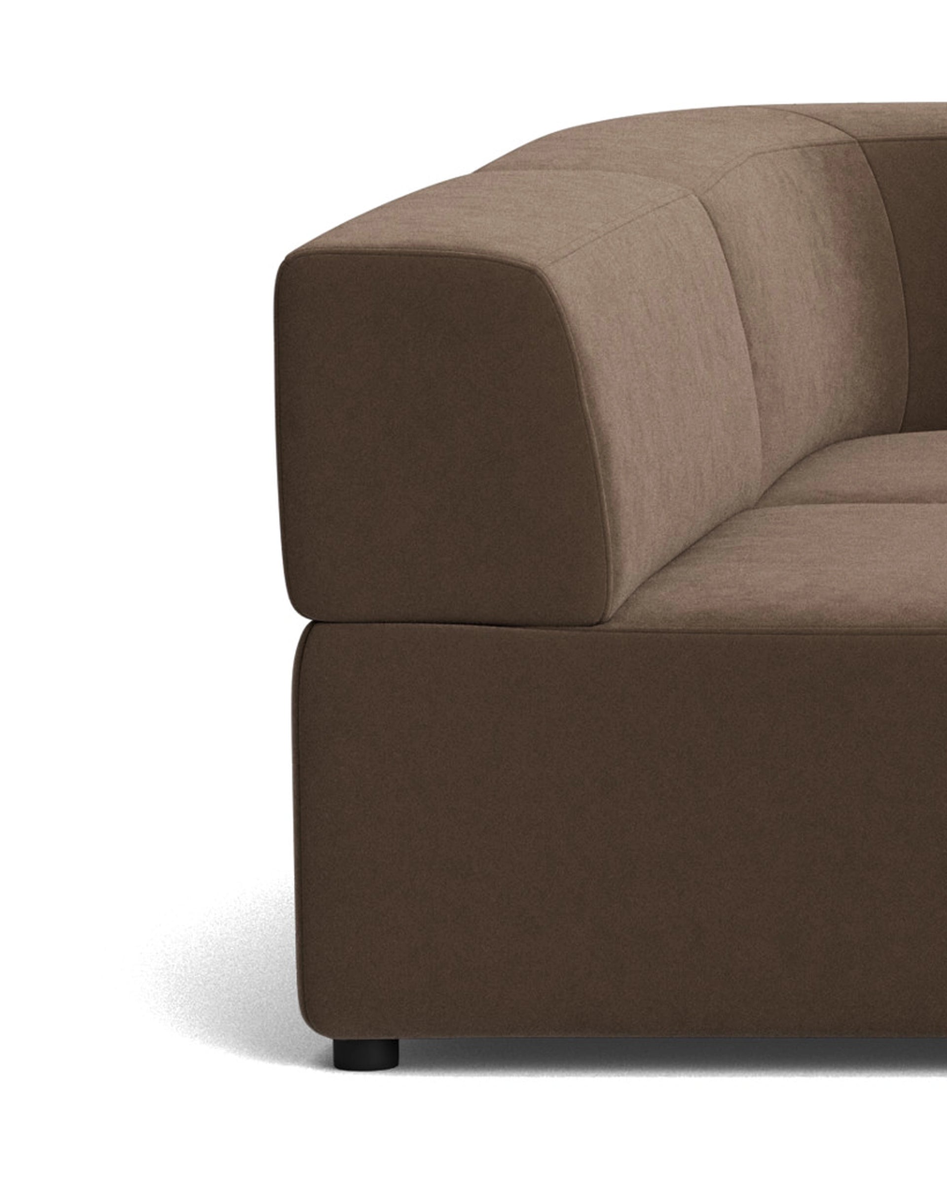 Stretch 4 Seater Open Chaise Sofa - Eden Java