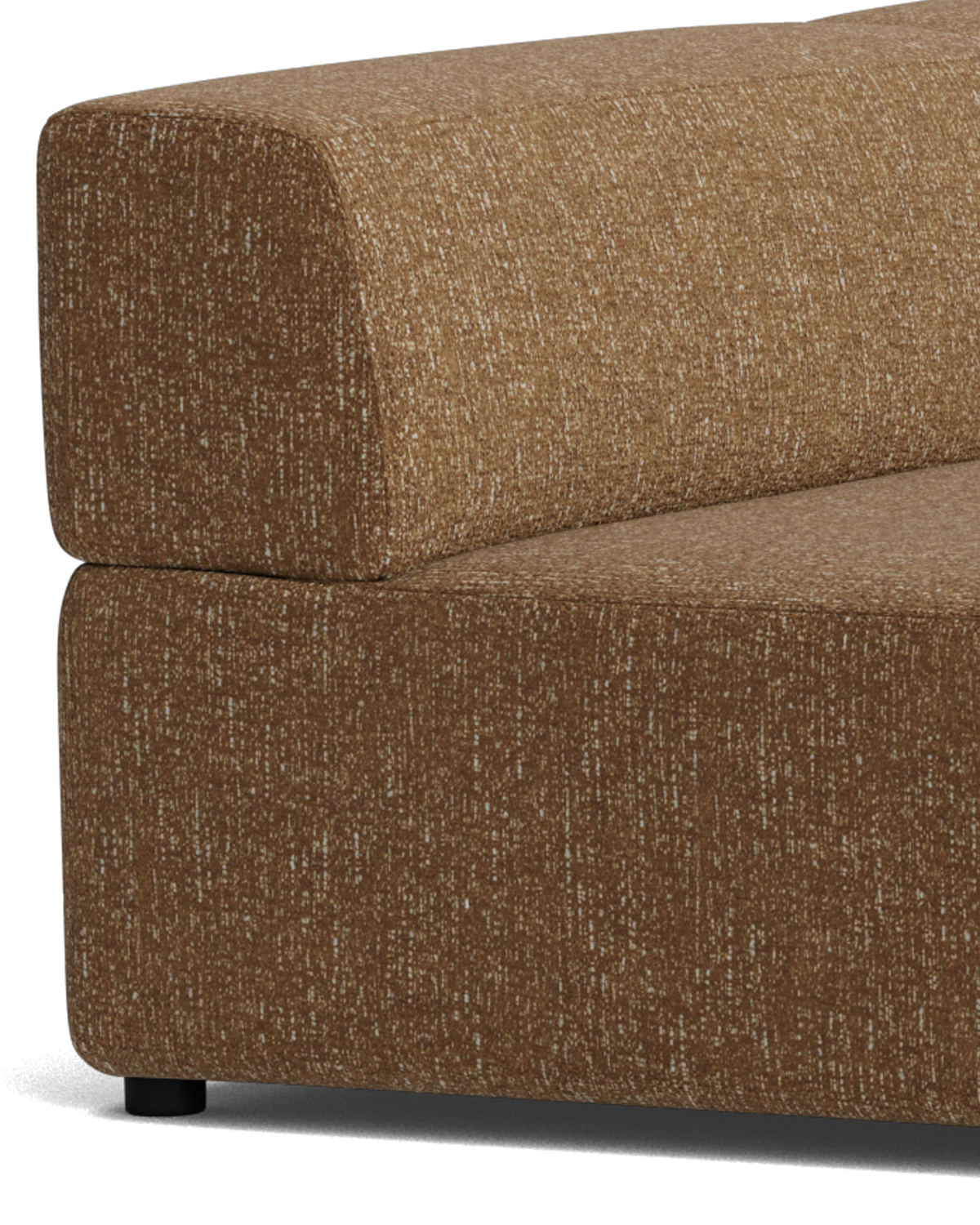 Stretch 4 Seater Open Chaise Sofa - Fleck Ginger