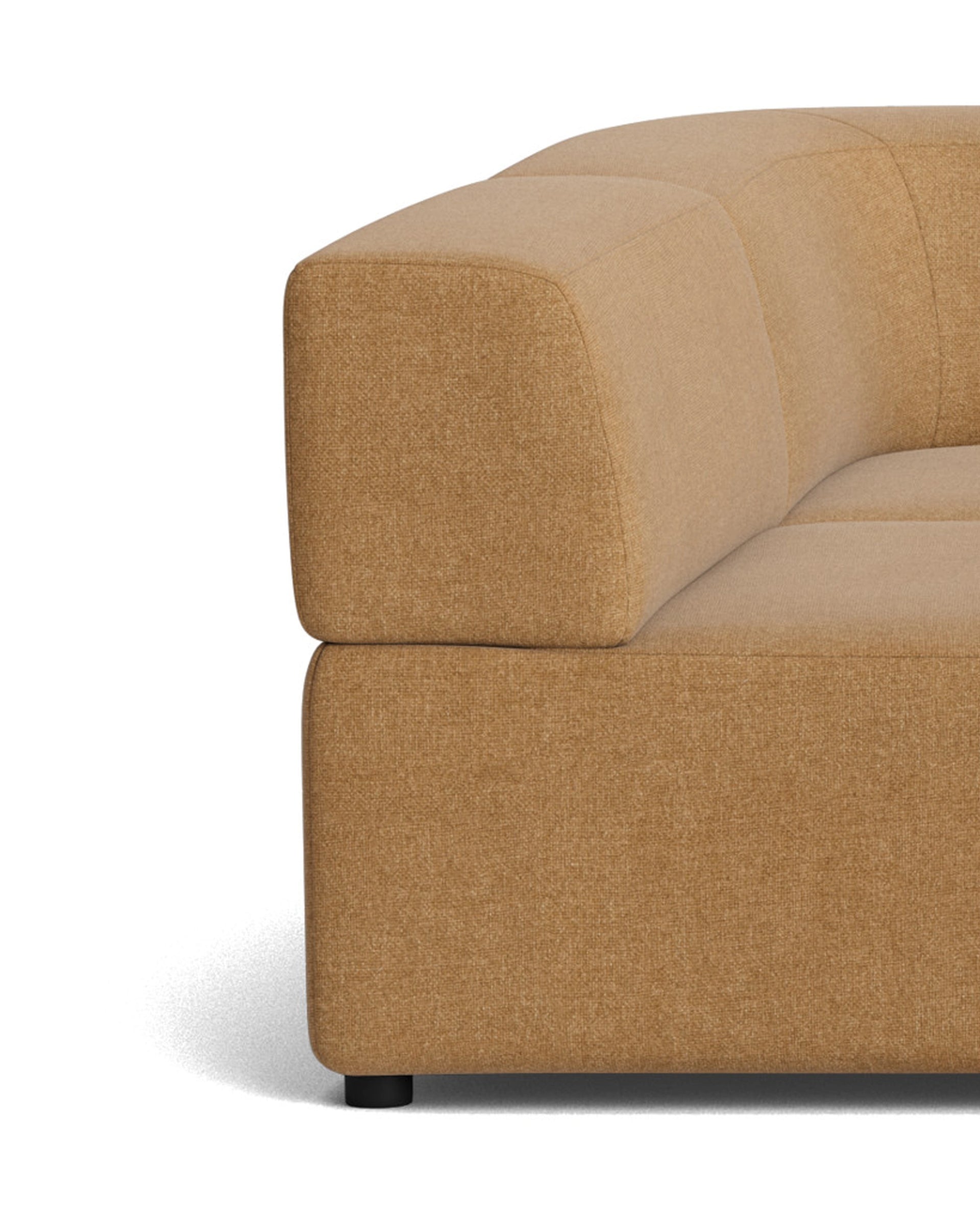 Stretch 4 Seater Open Chaise Sofa - Fossil Fawn