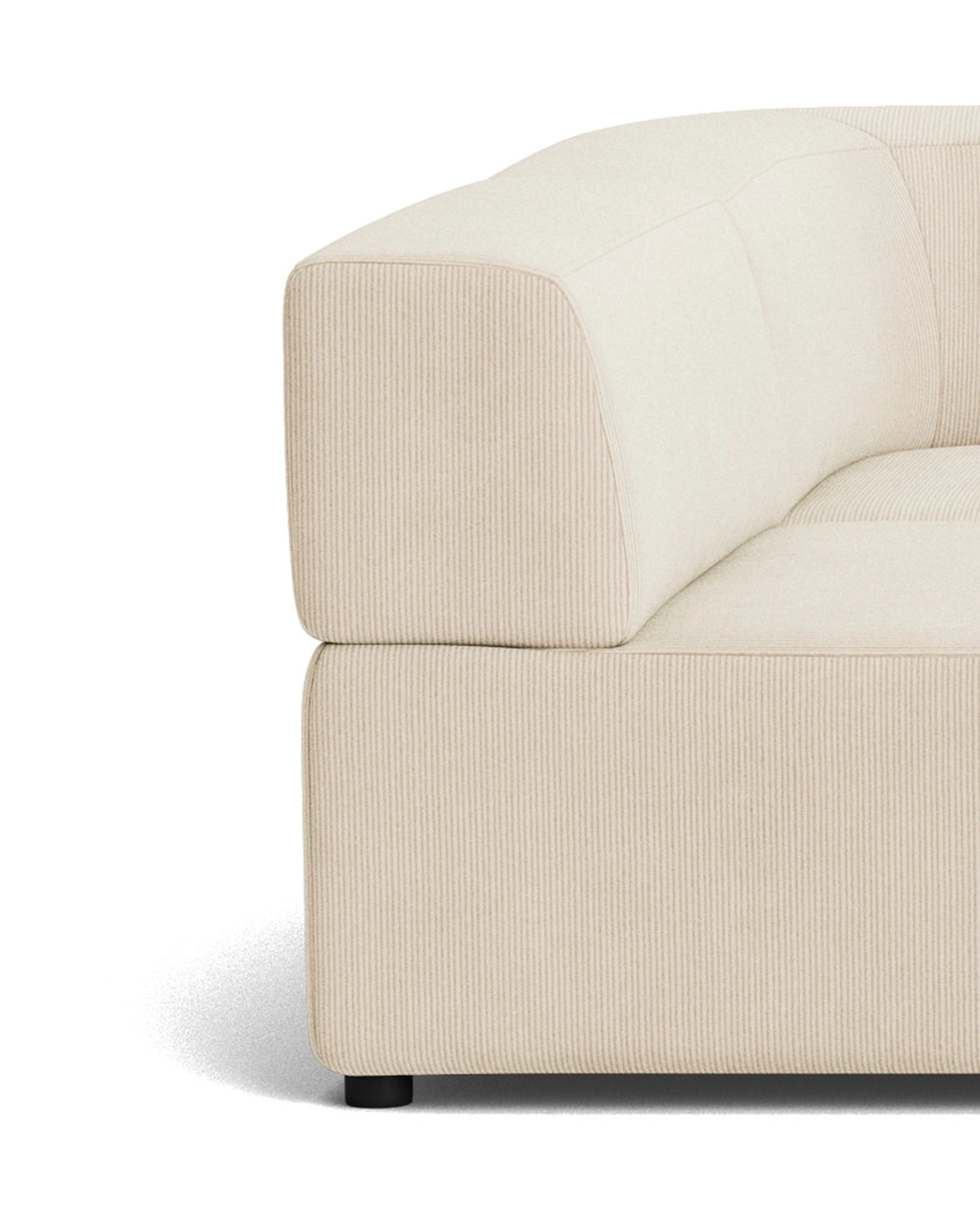 Stretch 4 Seater Open Chaise Sofa - Corduroy Mist