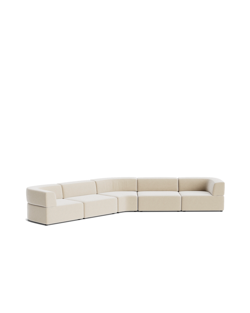 Stretch Large Closed Angle Sofa - Eden Ecru