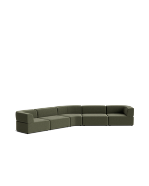 Stretch Large Closed Angle Sofa - Eden Leaf