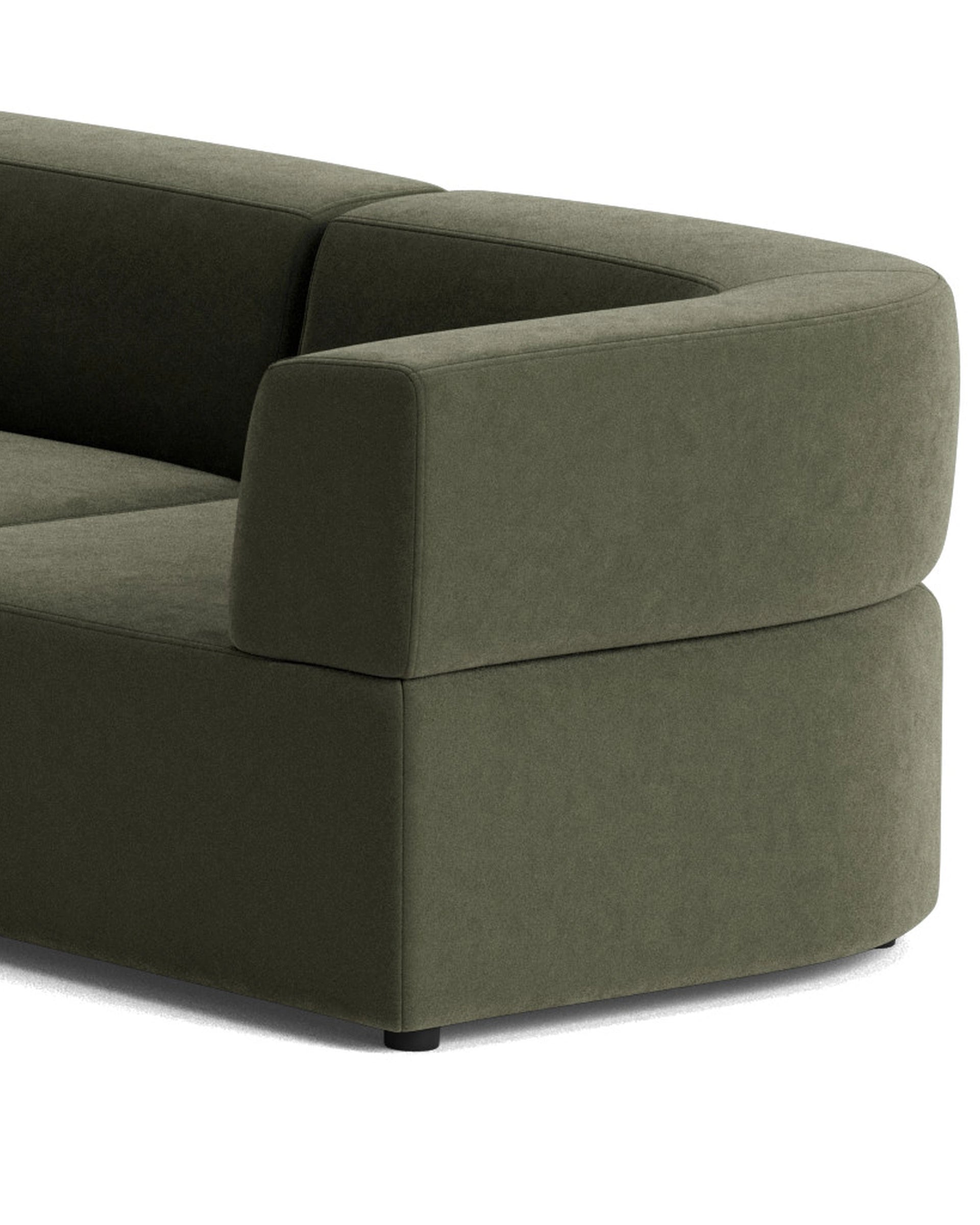 Stretch Large Closed Angle Sofa - Eden Leaf