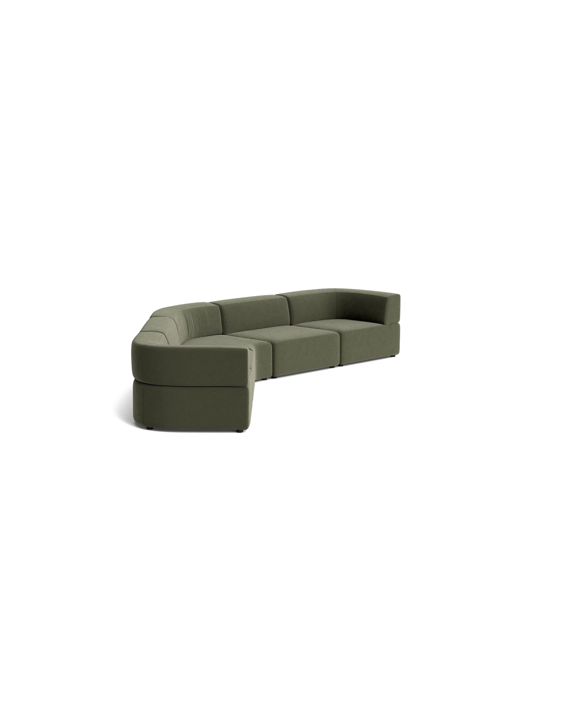 Stretch Large Closed Angle Sofa - Eden Leaf