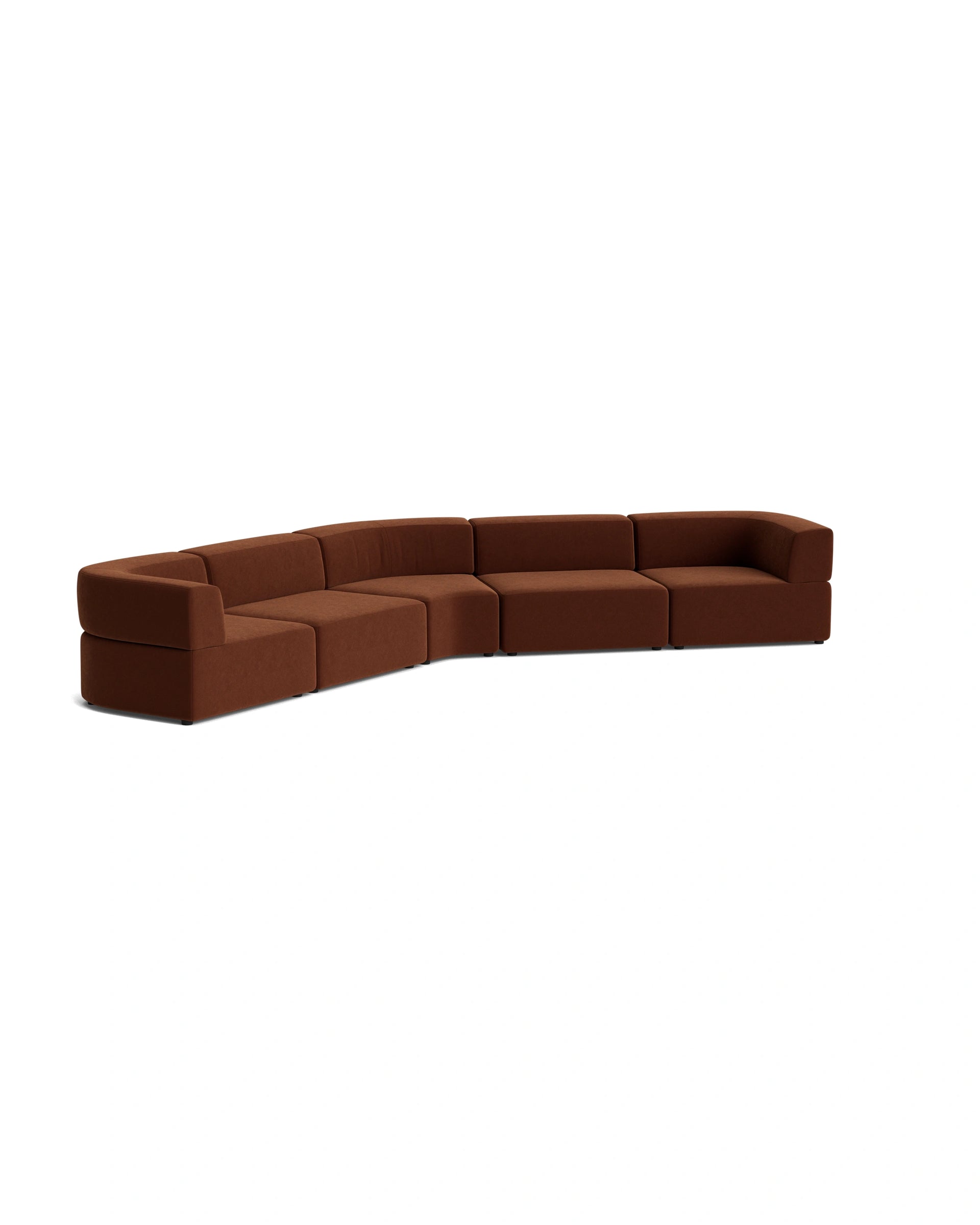 Stretch Large Closed Angle Sofa - Eden Brick
