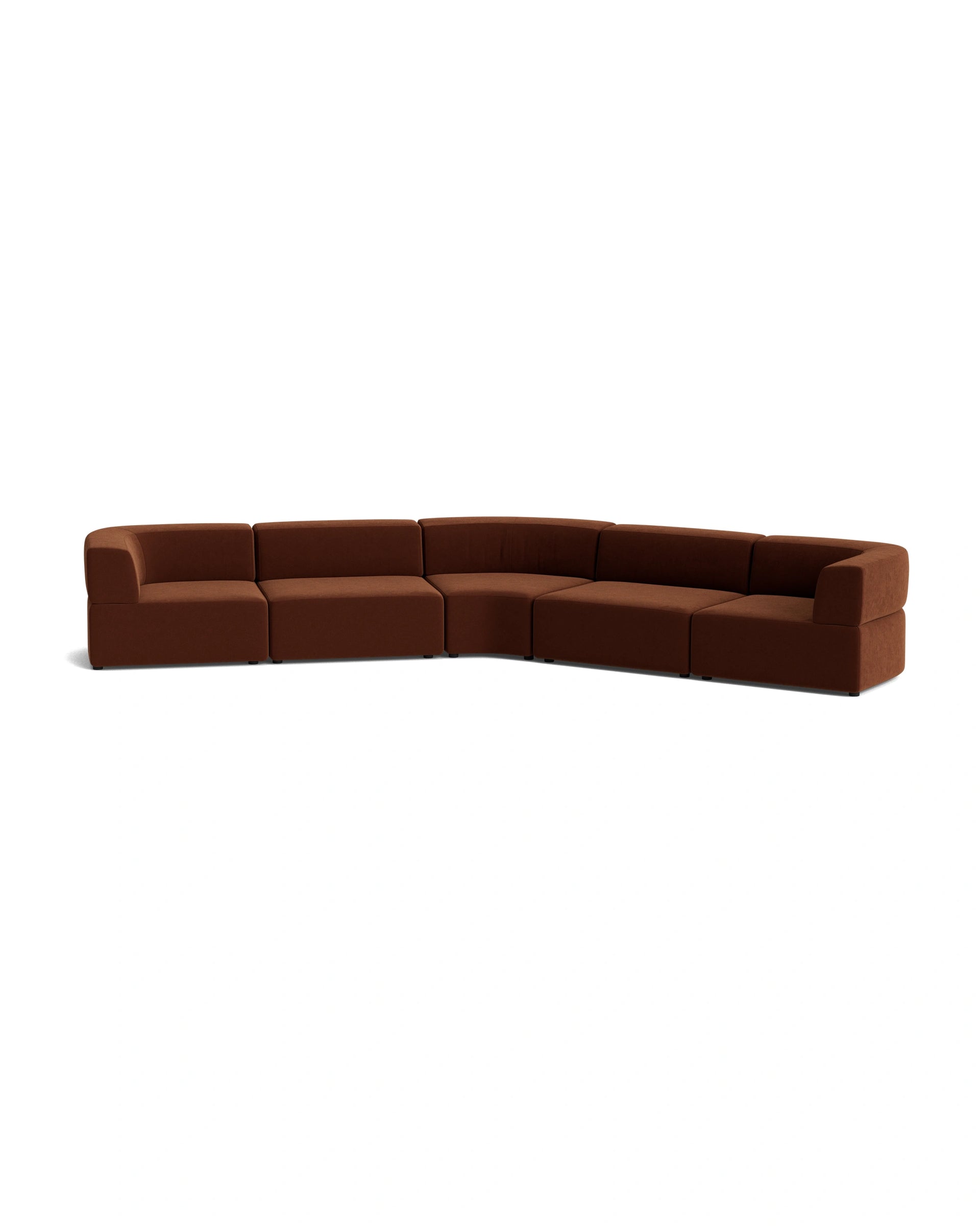 Stretch Large Closed Angle Sofa - Eden Brick