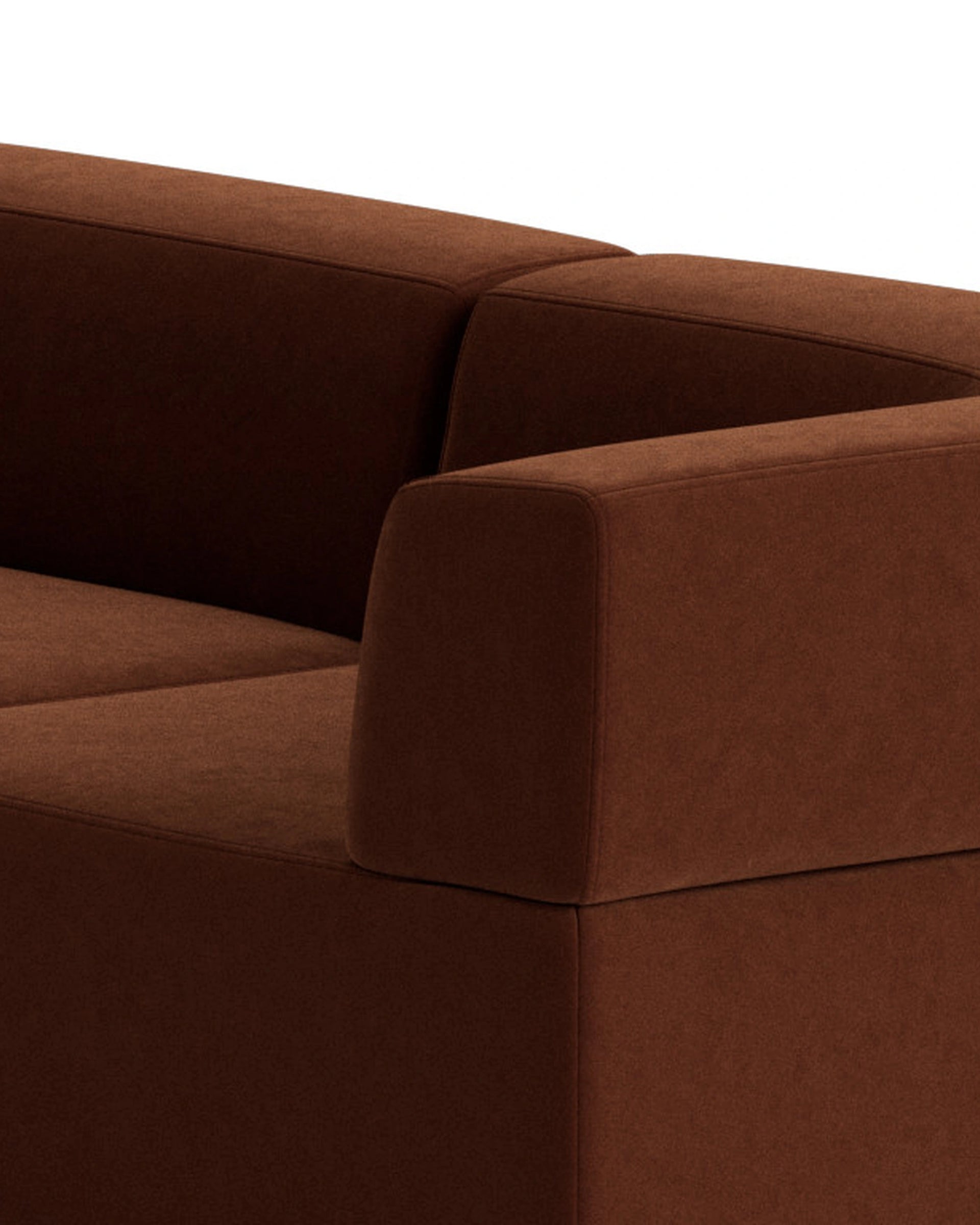 Stretch Large Closed Angle Sofa - Eden Brick