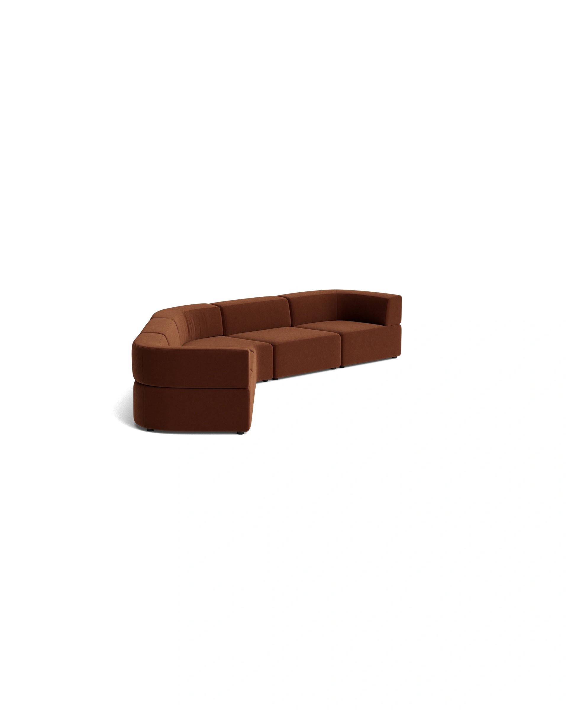 Stretch Large Closed Angle Sofa - Eden Brick