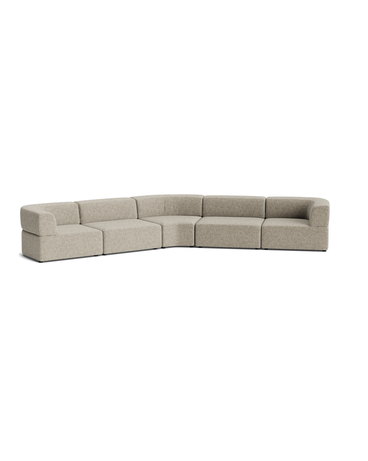 Stretch Large Closed Angle Sofa - Fleck Smoke