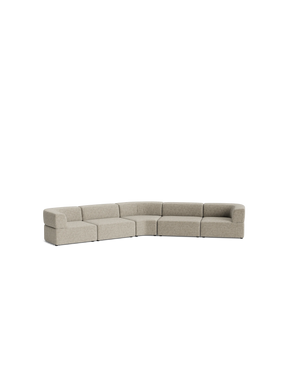 Stretch Large Closed Angle Sofa - Fleck Smoke
