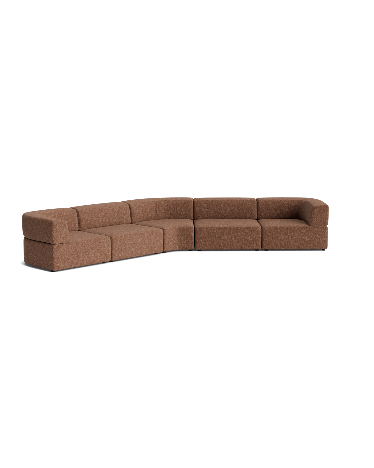 Stretch Large Closed Angle Sofa - Fleck Rust