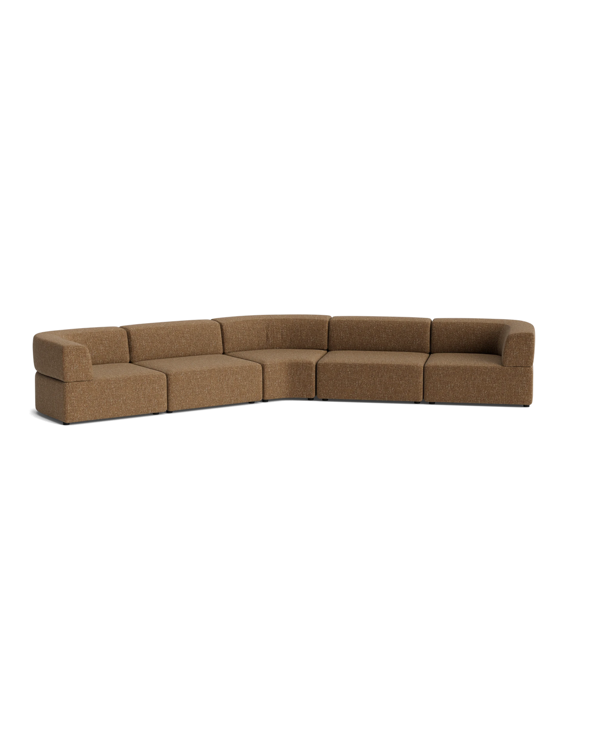 Stretch Large Closed Angle Sofa - Fleck Ginger