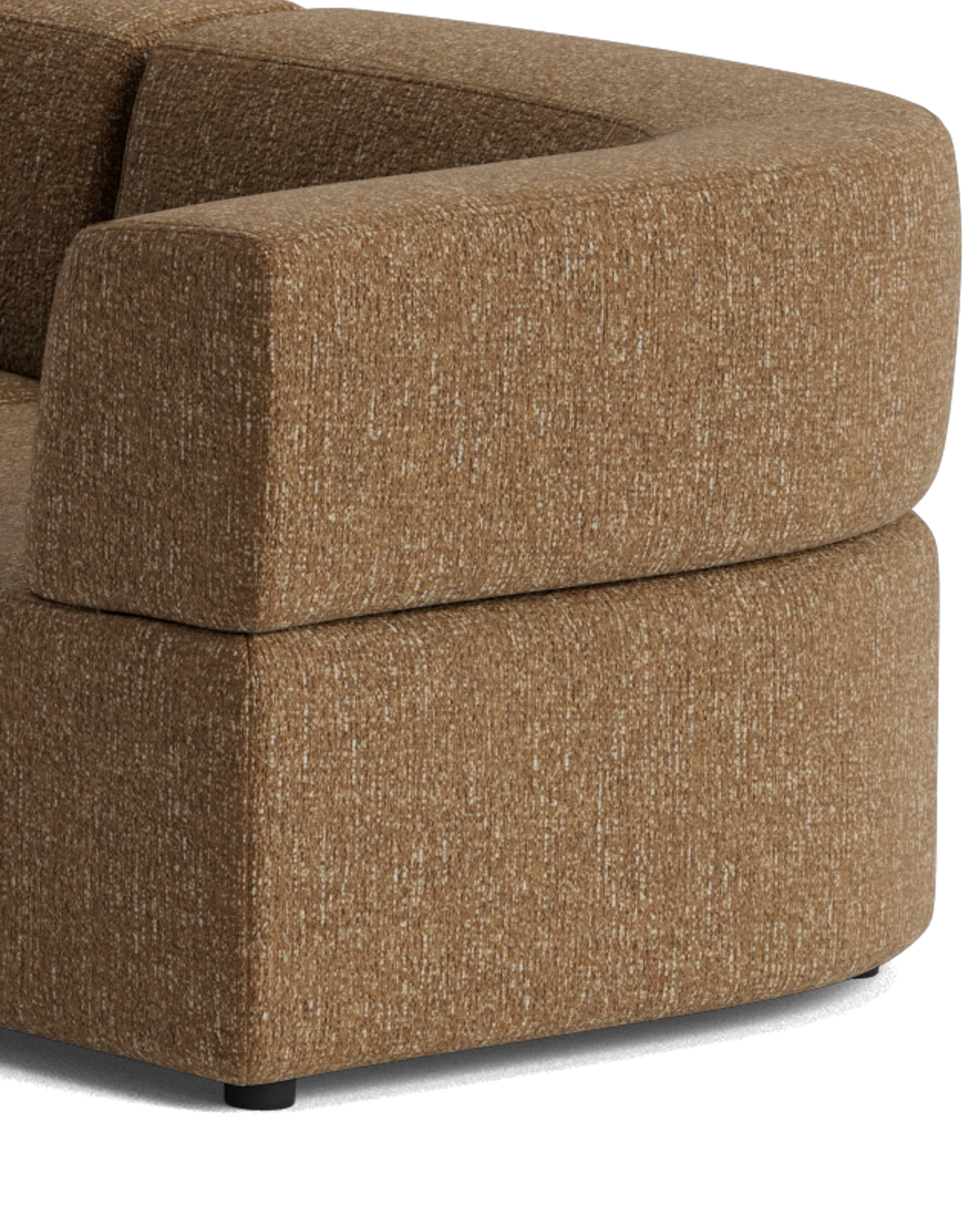 Stretch Large Closed Angle Sofa - Fleck Ginger