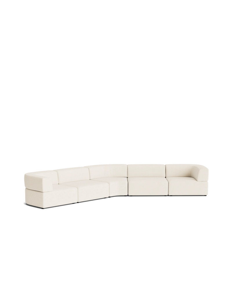 Stretch Large Closed Angle Sofa - Fossil Vanilla