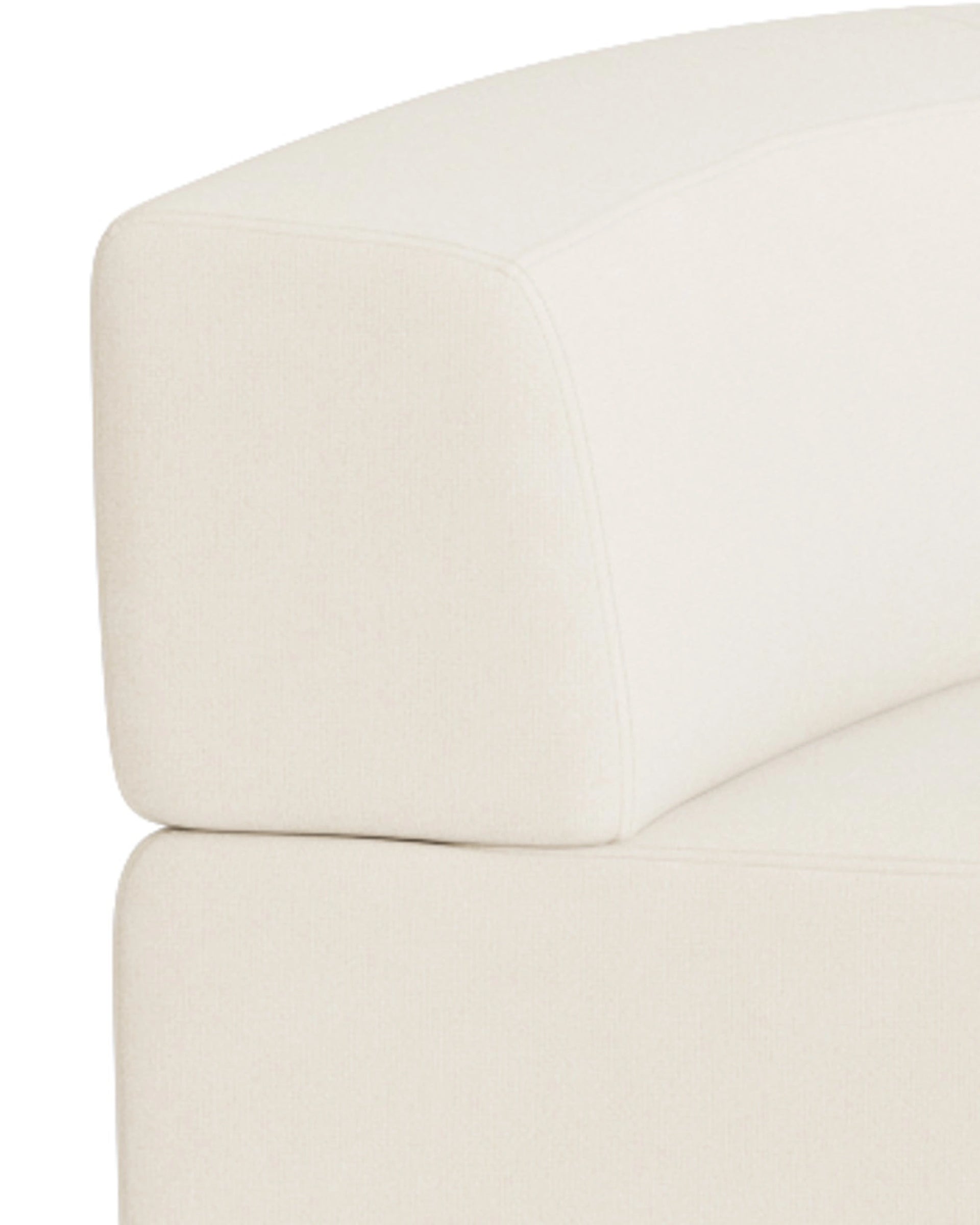 Stretch Large Closed Angle Sofa - Fossil Vanilla