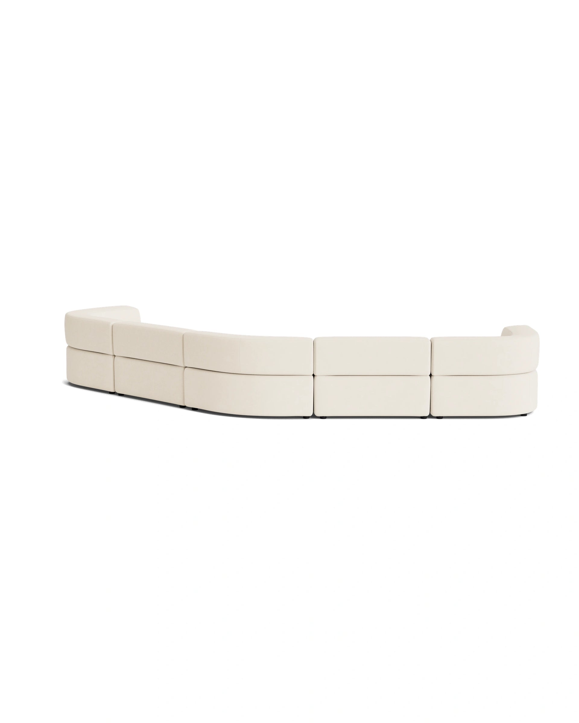 Stretch Large Closed Angle Sofa - Fossil Vanilla