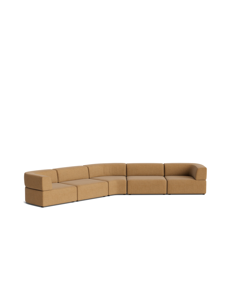 Stretch Large Closed Angle Sofa - Fossil Fawn