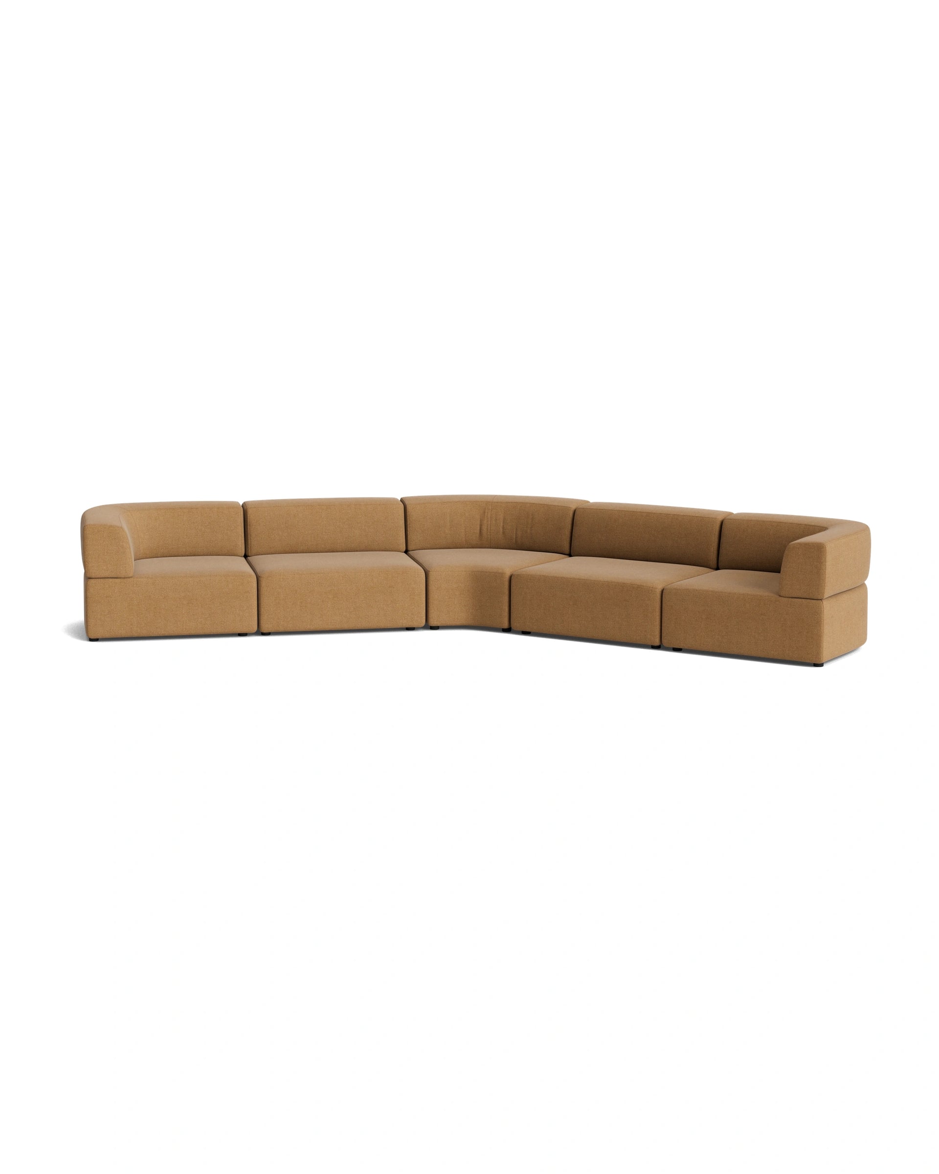 Stretch Large Closed Angle Sofa - Fossil Fawn