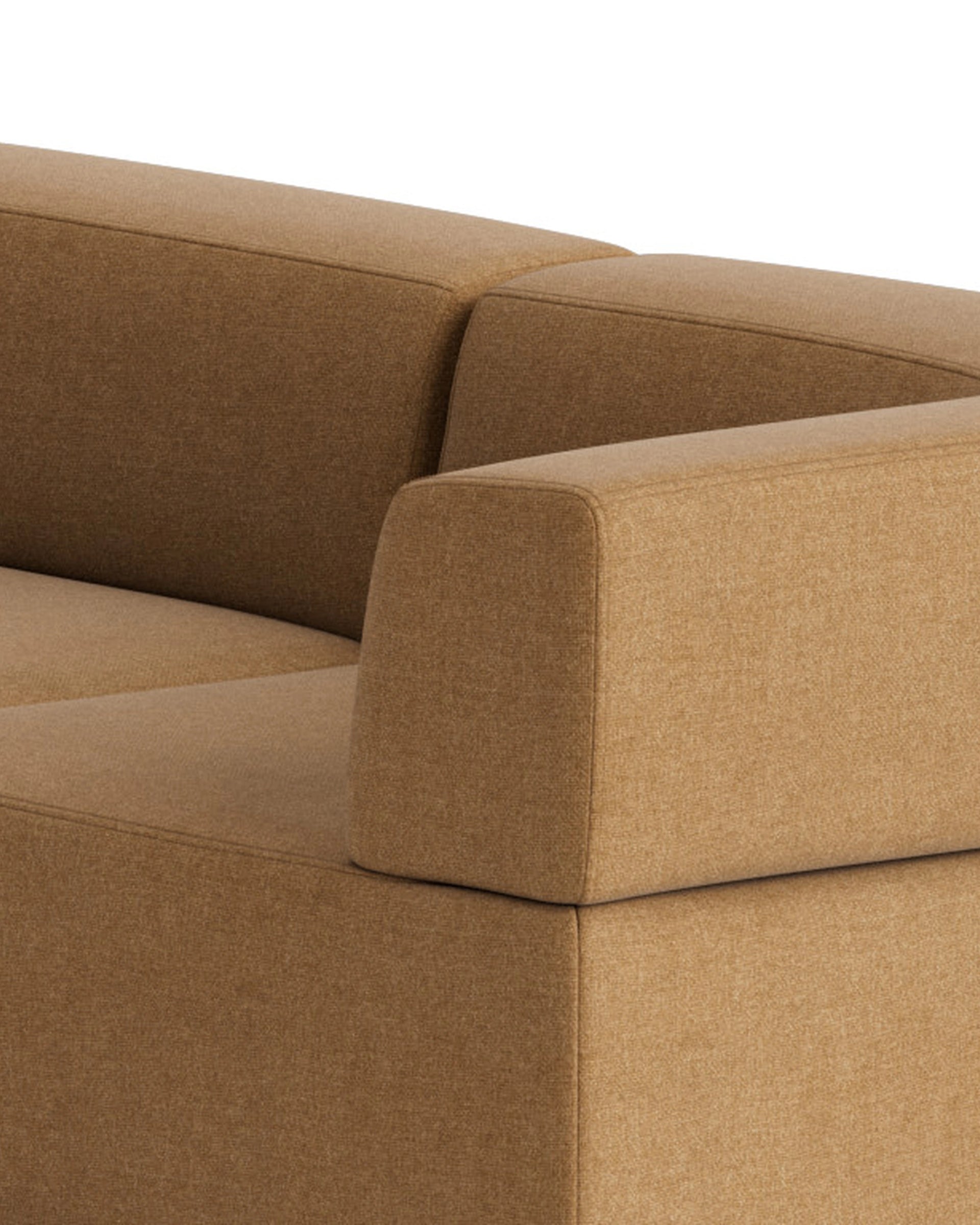 Stretch Large Closed Angle Sofa - Fossil Fawn