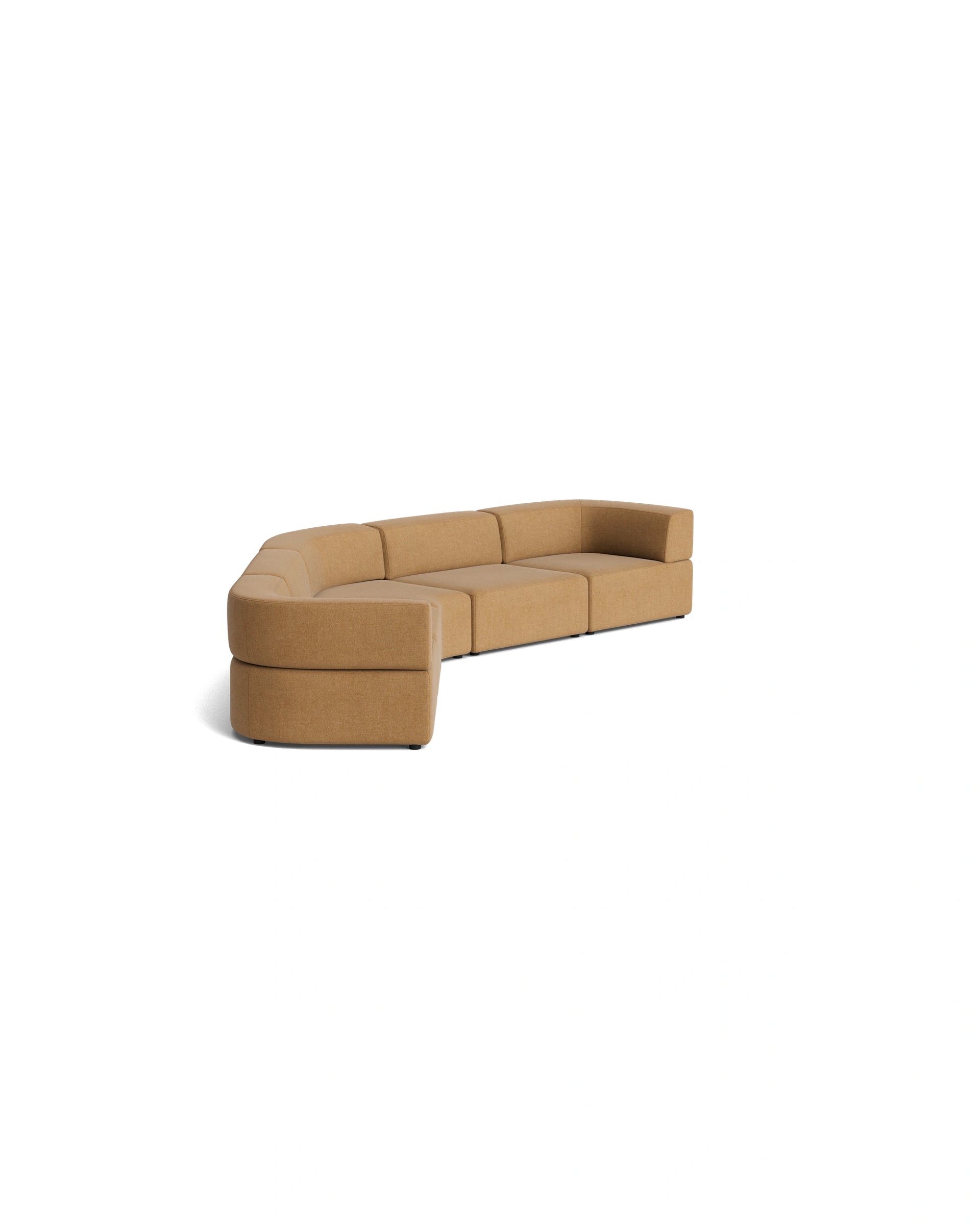 Stretch Large Closed Angle Sofa - Fossil Fawn