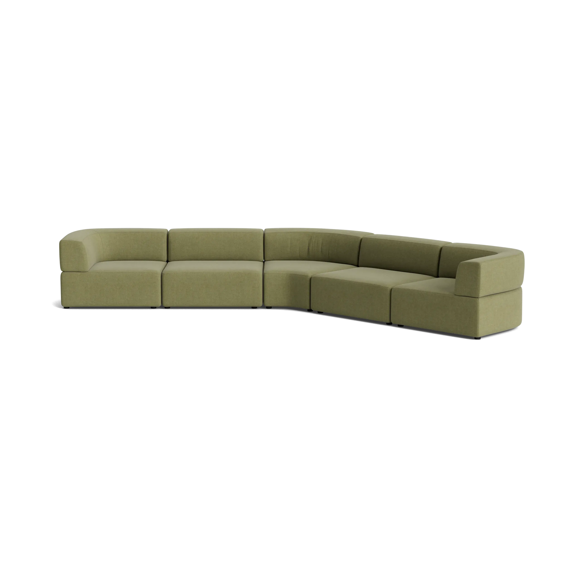 Stretch Large Closed Angle Sofa - Fossil Eucalyptus