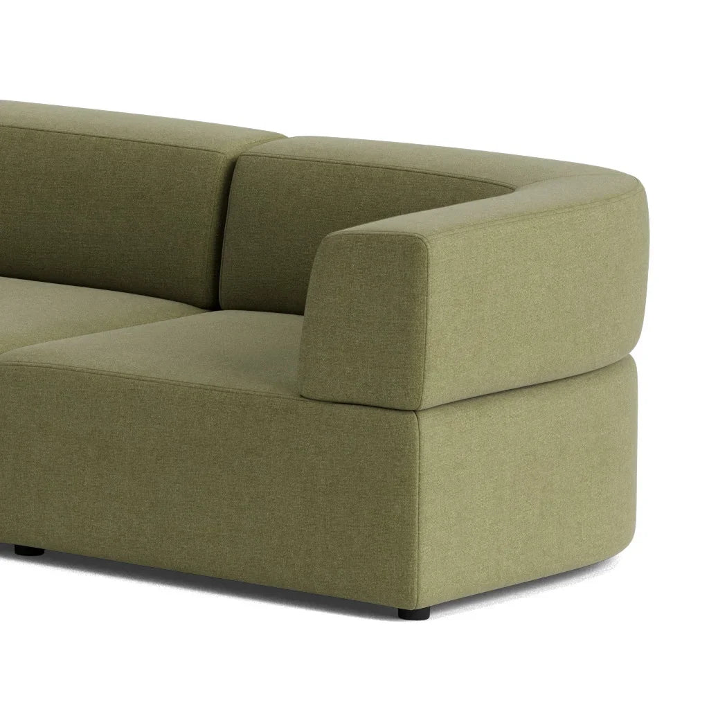 Stretch Large Closed Angle Sofa - Fossil Eucalyptus