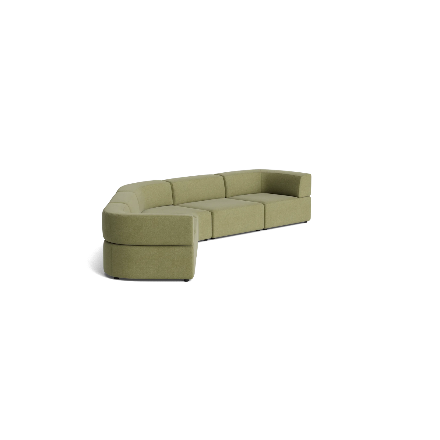 Stretch Large Closed Angle Sofa - Fossil Eucalyptus