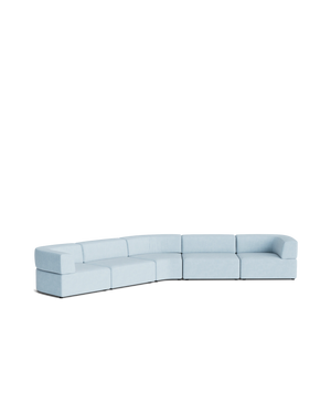 Stretch Large Closed Angle Sofa - Fossil Powder Blue