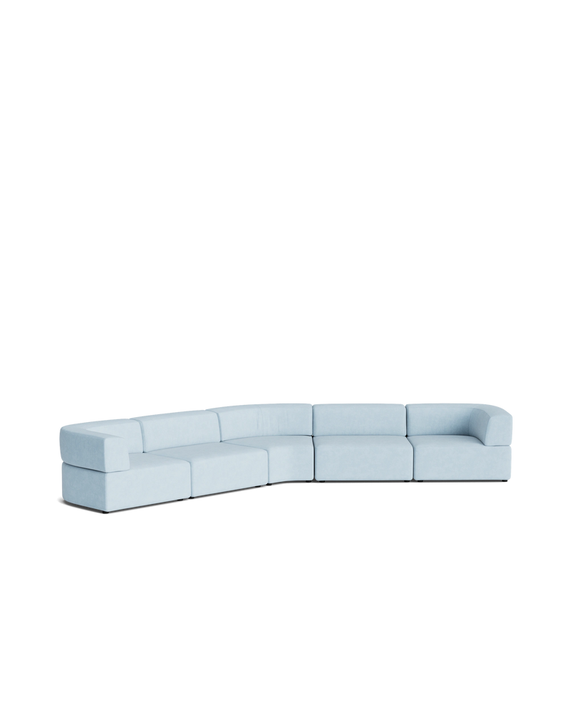 Stretch Large Closed Angle Sofa - Fossil Powder Blue