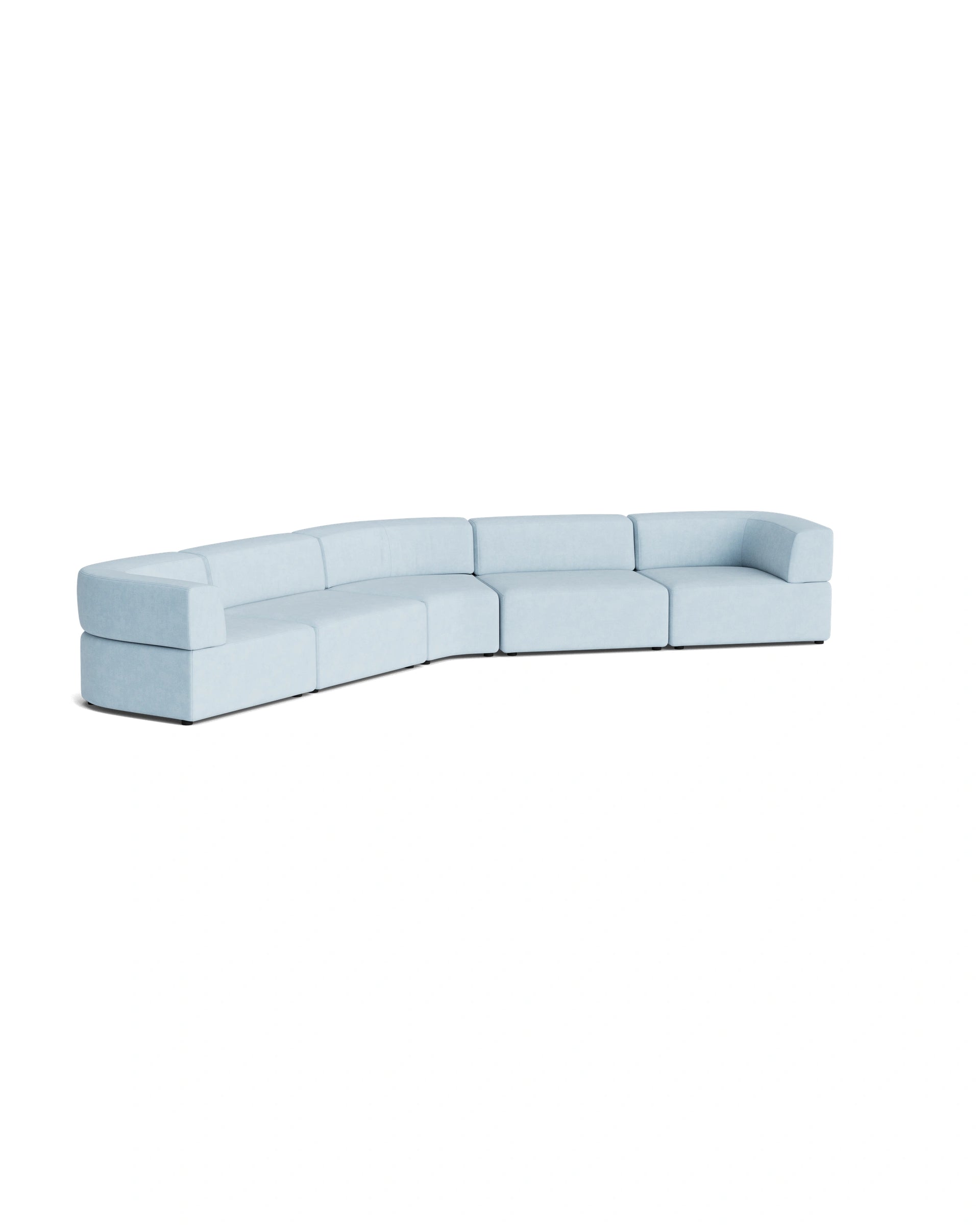 Stretch Large Closed Angle Sofa - Fossil Powder Blue