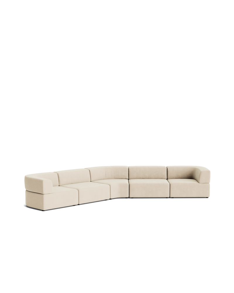 Stretch Large Closed Angle Sofa - Corduroy Mist