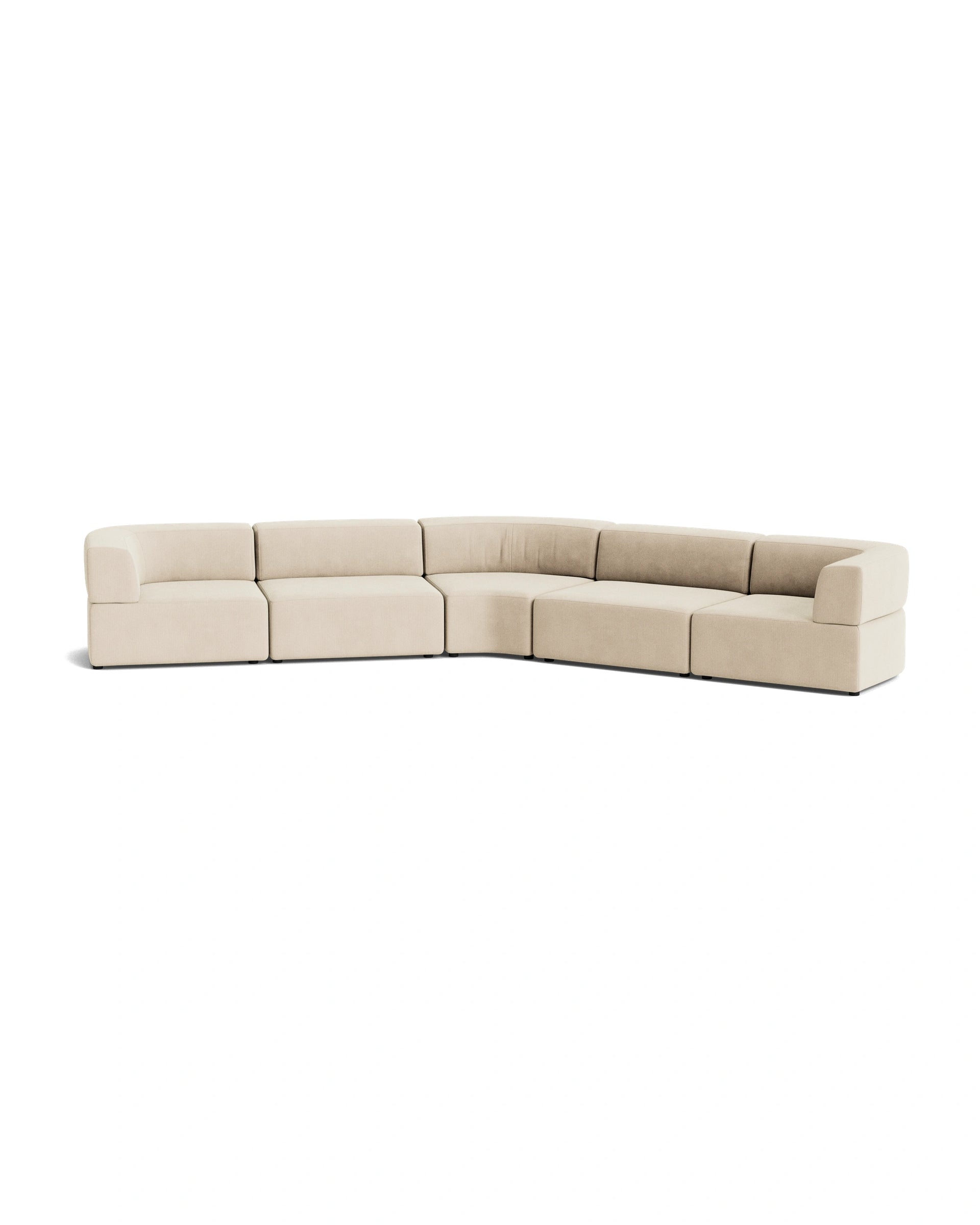 Stretch Large Closed Angle Sofa - Corduroy Mist