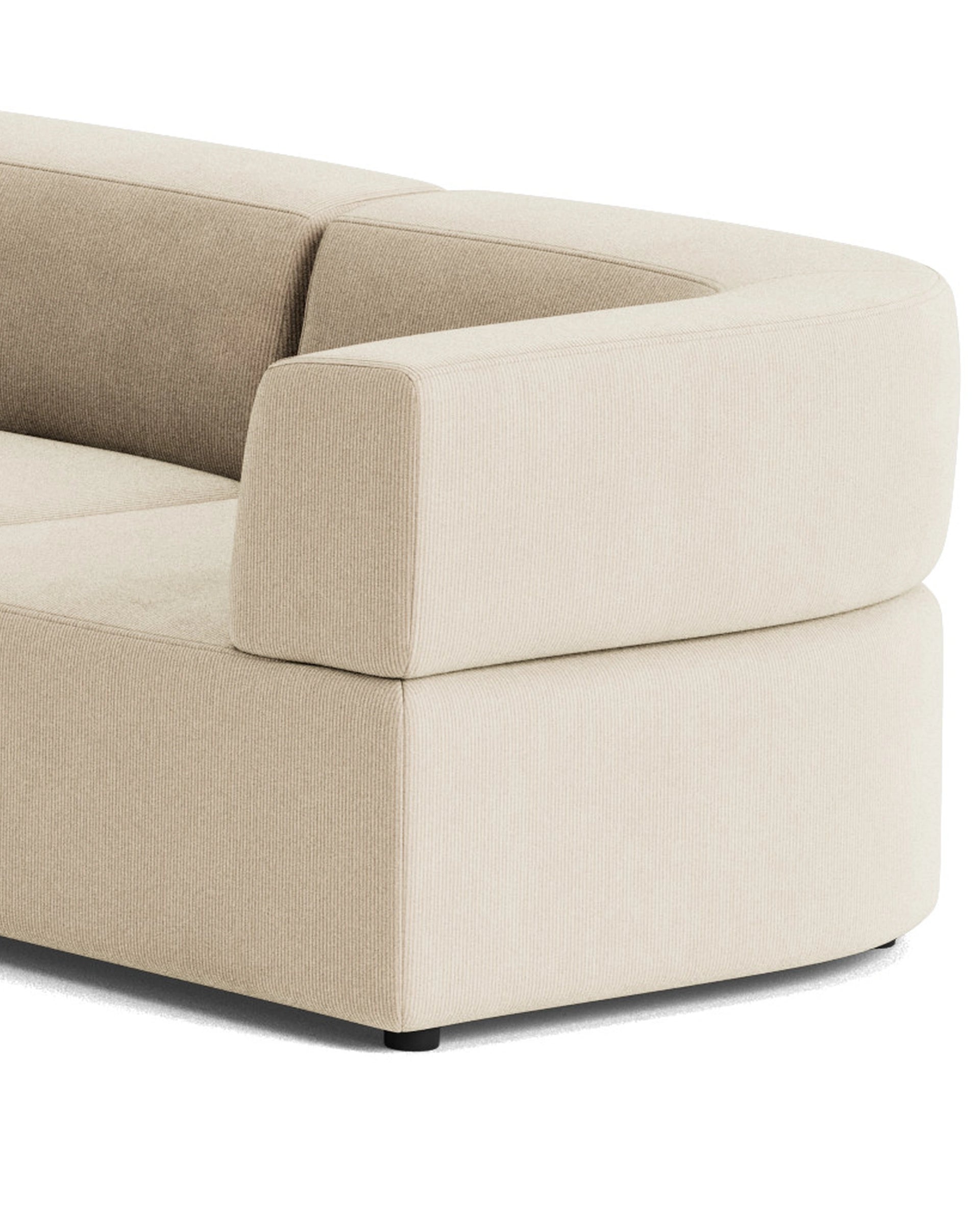 Stretch Large Closed Angle Sofa - Corduroy Mist