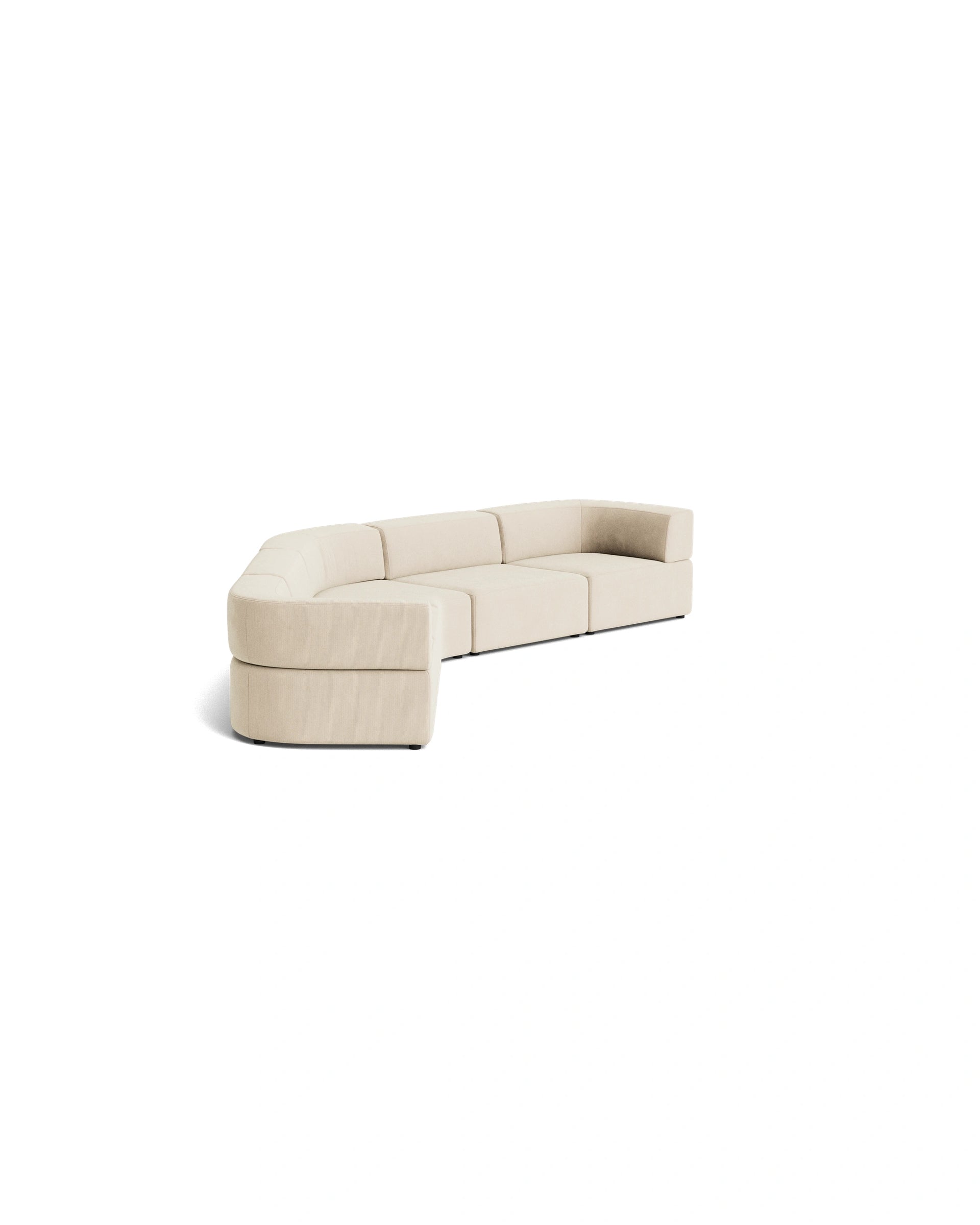 Stretch Large Closed Angle Sofa - Corduroy Mist