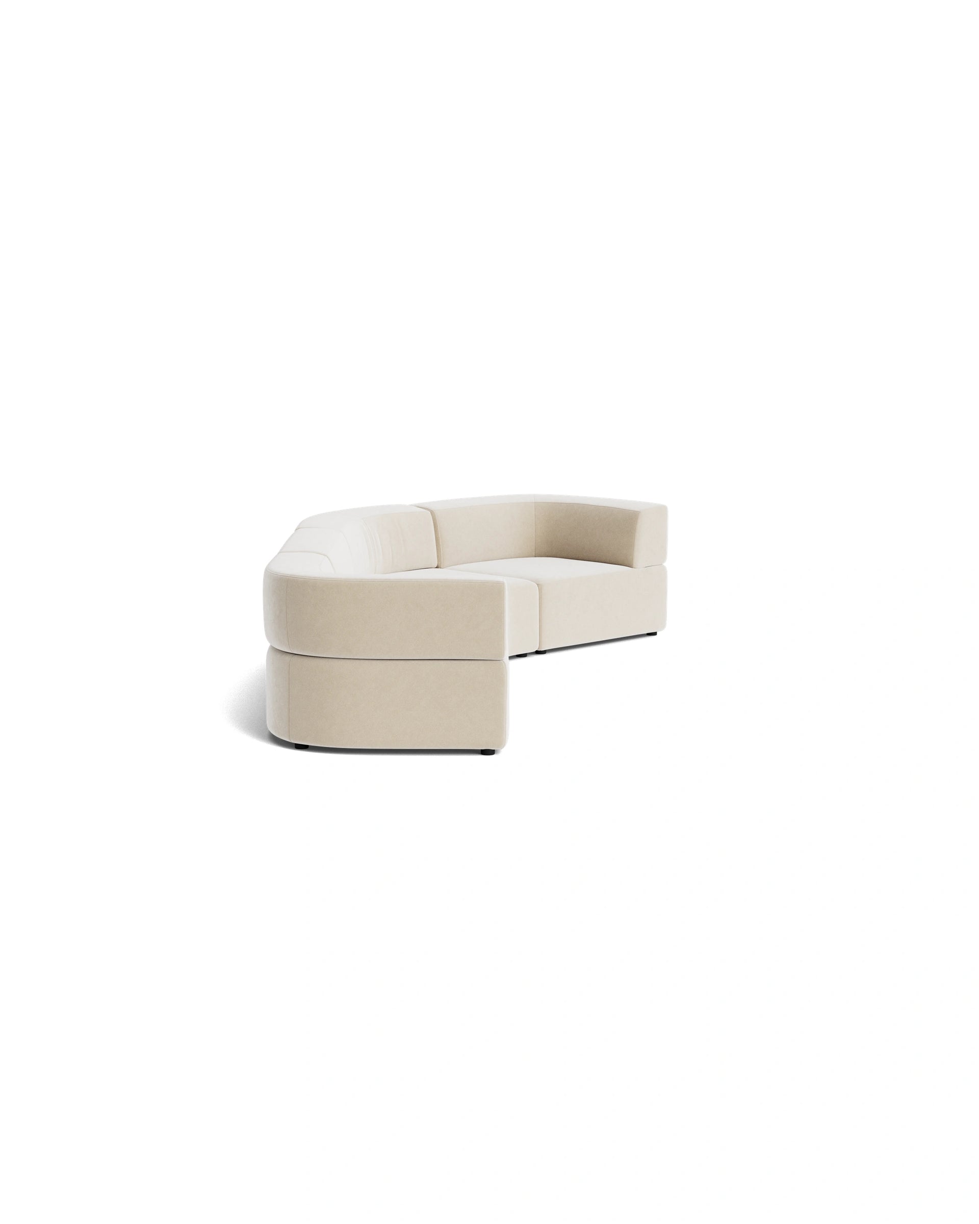 Stretch Closed Angle Sofa - Eden Ecru