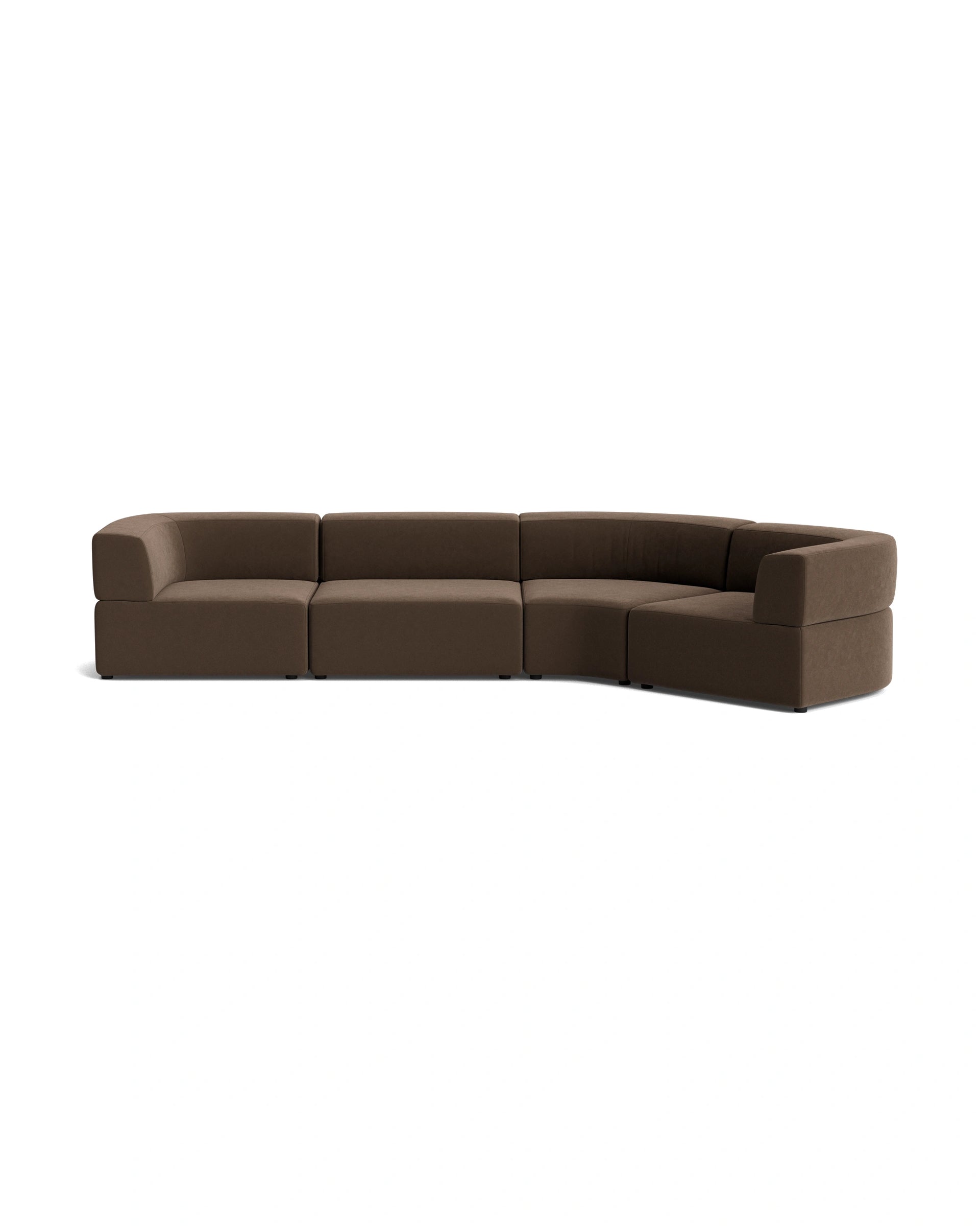 Stretch Closed Angle Sofa - Eden Java
