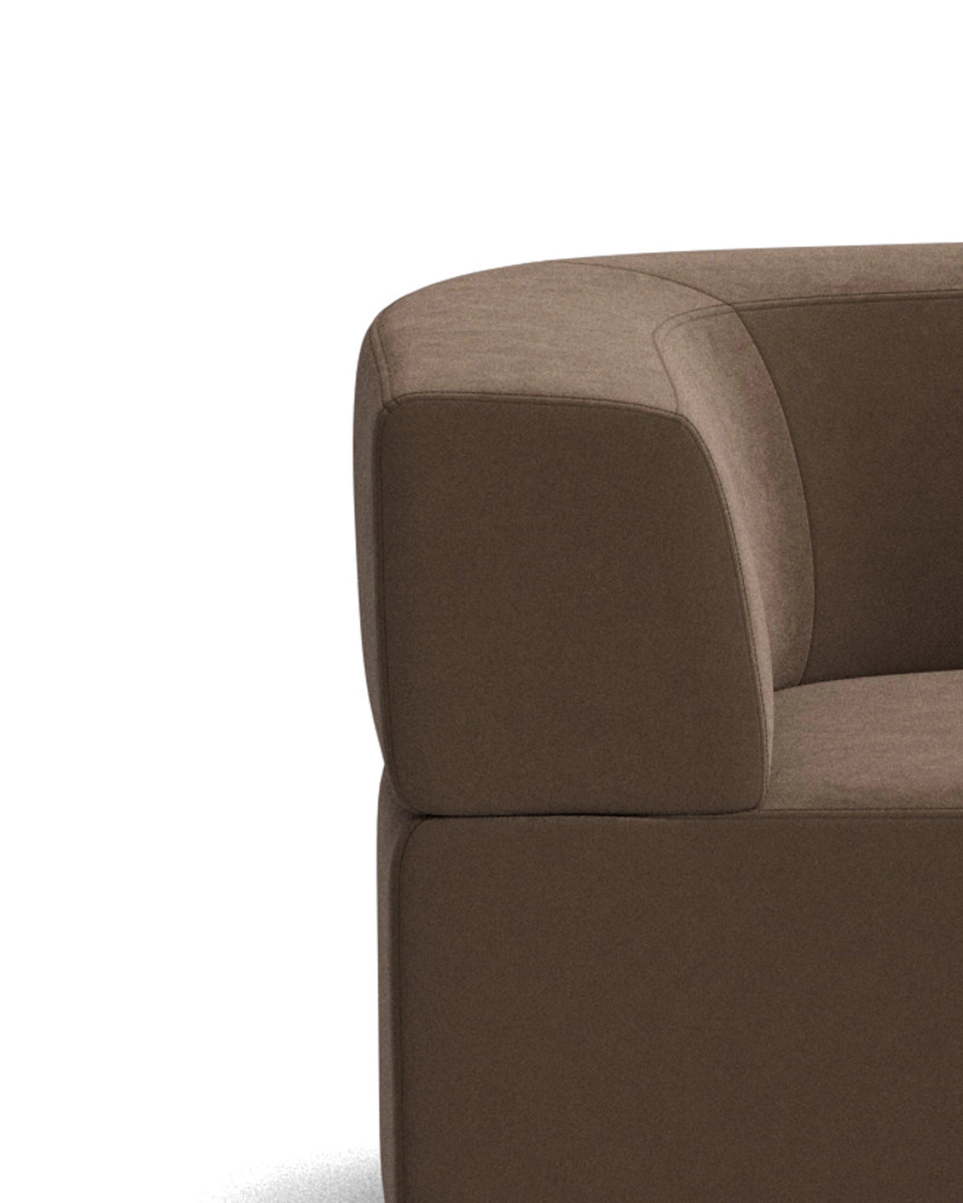 Stretch Closed Angle Sofa - Eden Java
