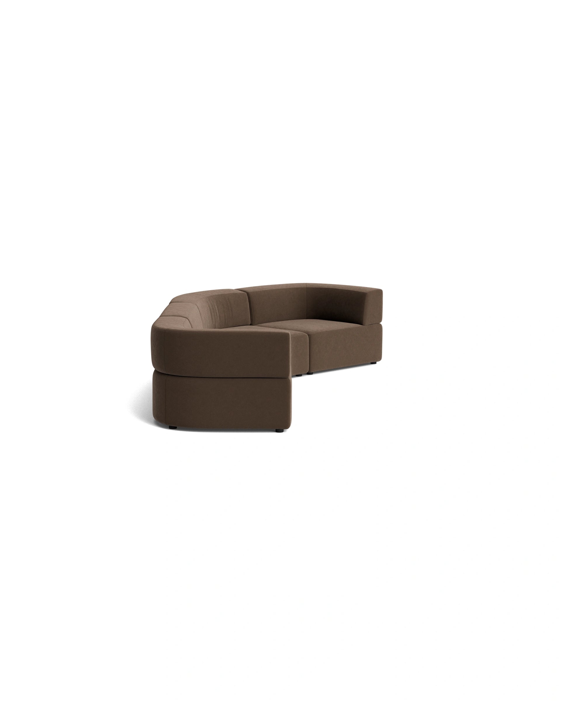 Stretch Closed Angle Sofa - Eden Java