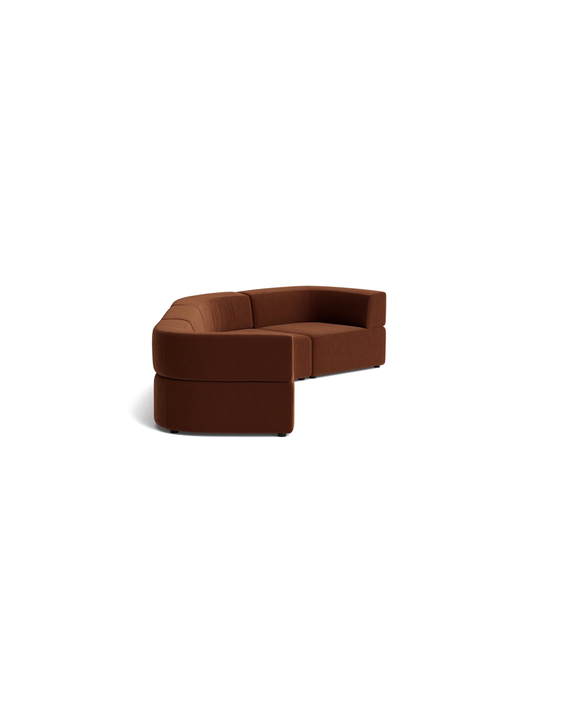 Stretch Closed Angle Sofa - Eden Brick