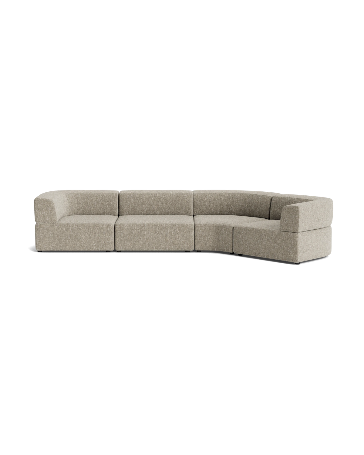 Stretch Closed Angle Sofa - Fleck Smoke