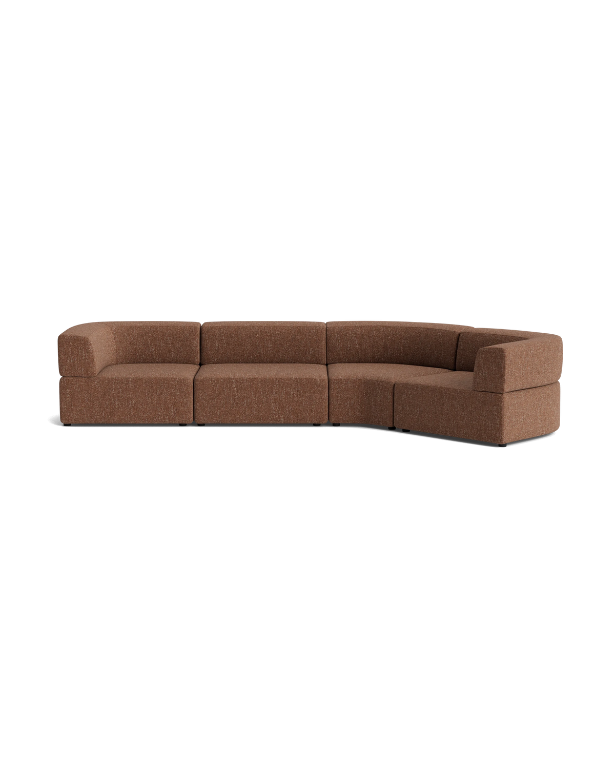Stretch Closed Angle Sofa - Fleck Rust