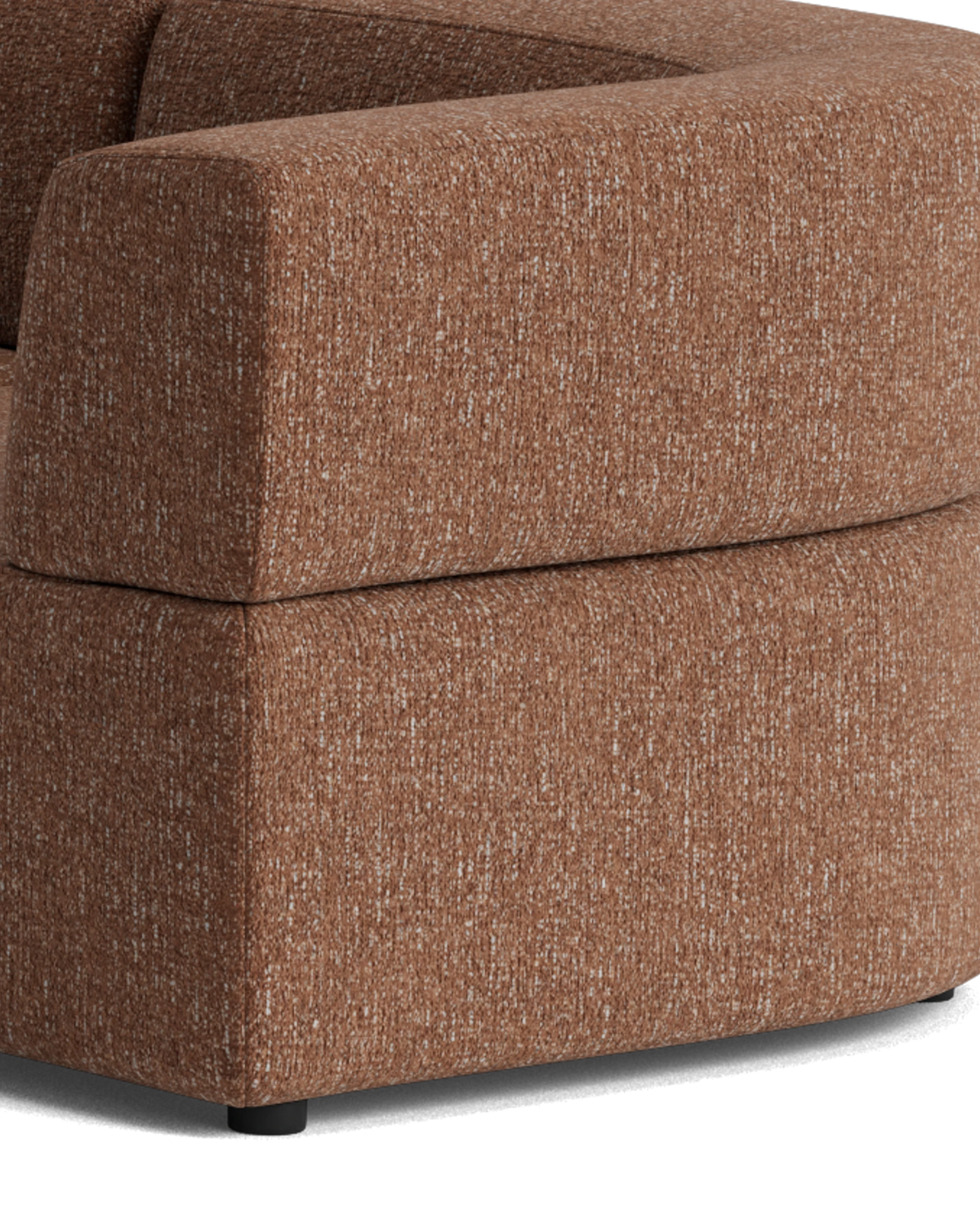 Stretch Closed Angle Sofa - Fleck Rust